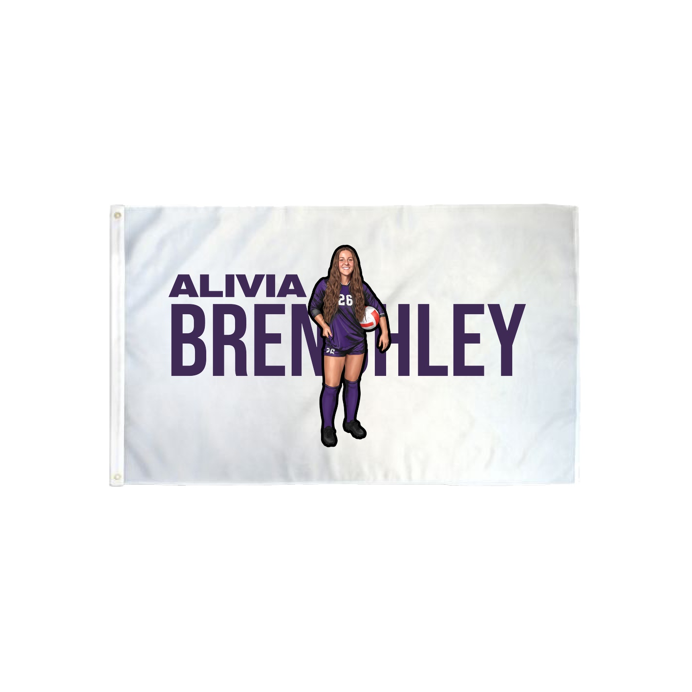 3x5 Flag — Player Name in Classic