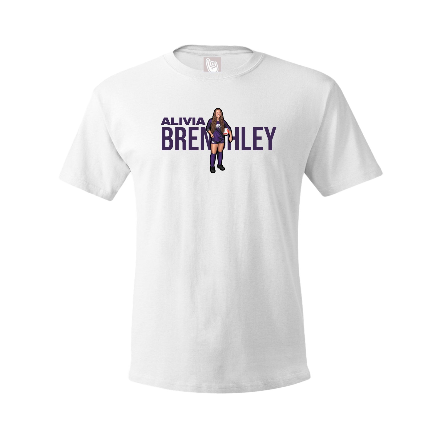 Youth Tee — Player Name in White