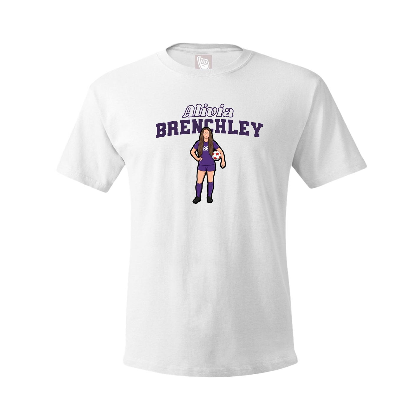 Tee — Name Arch in White