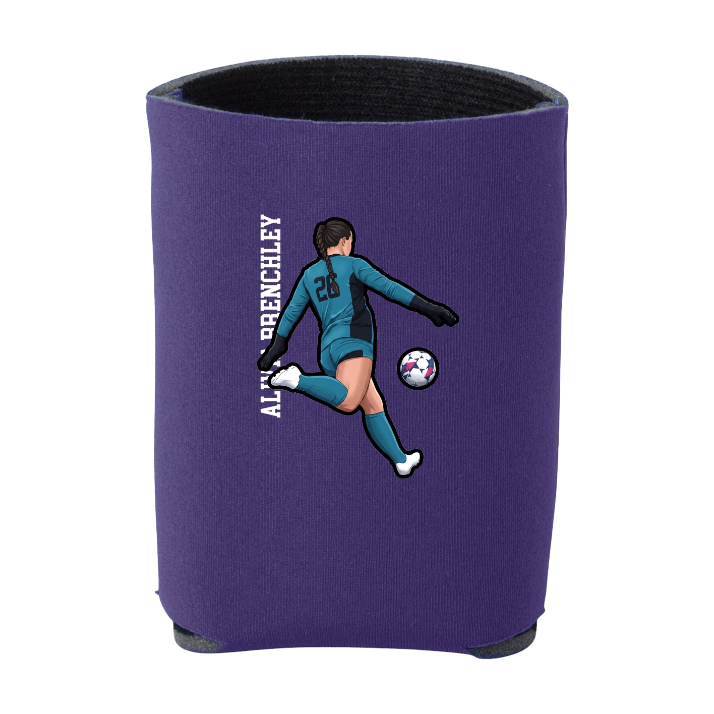 Can Holder — Name Vertical in Purple