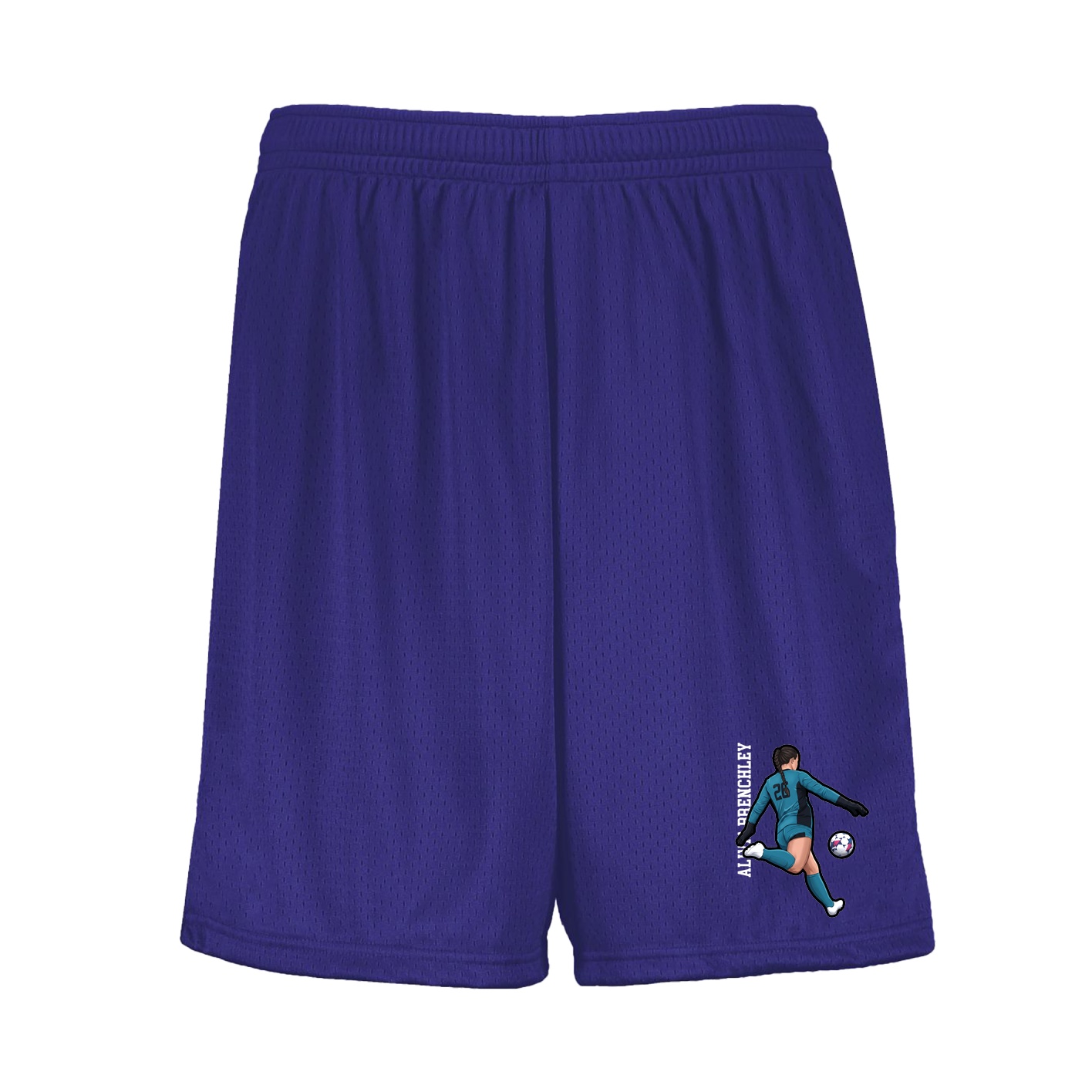 Shorts — Name Vertical in Purple