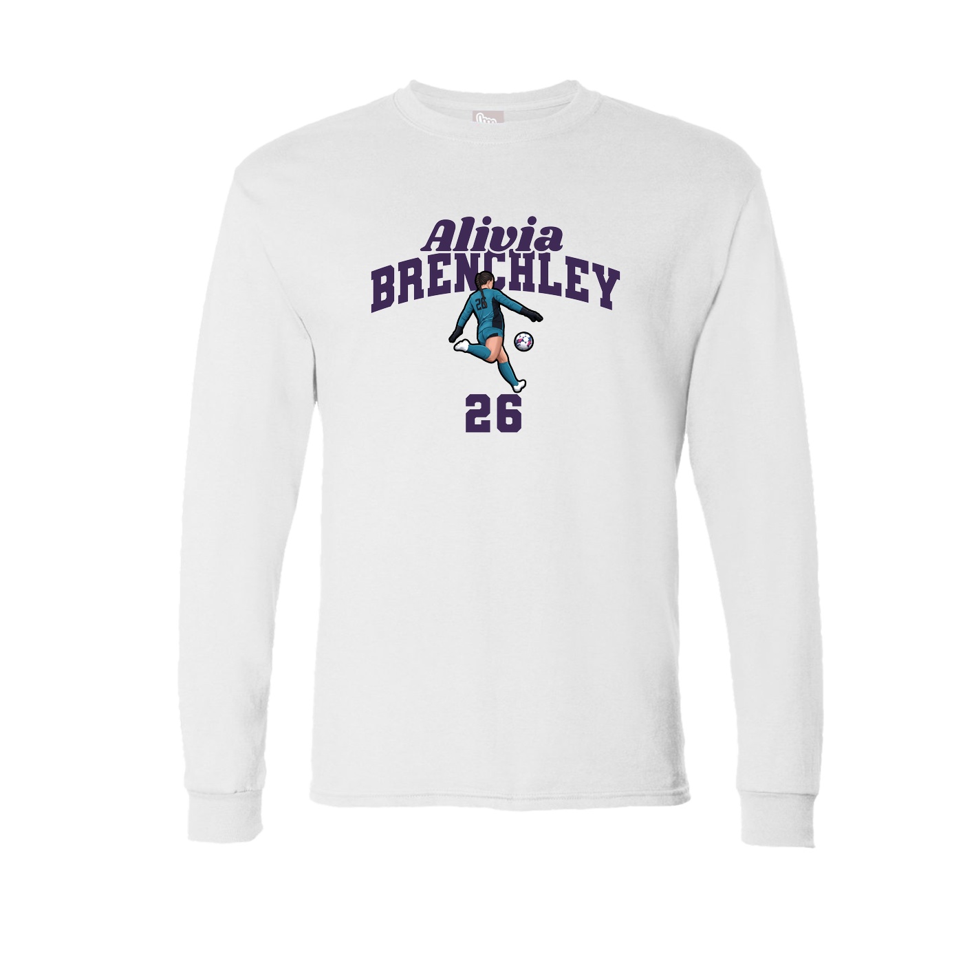 Long Sleeve Tee — Signature Arch in White