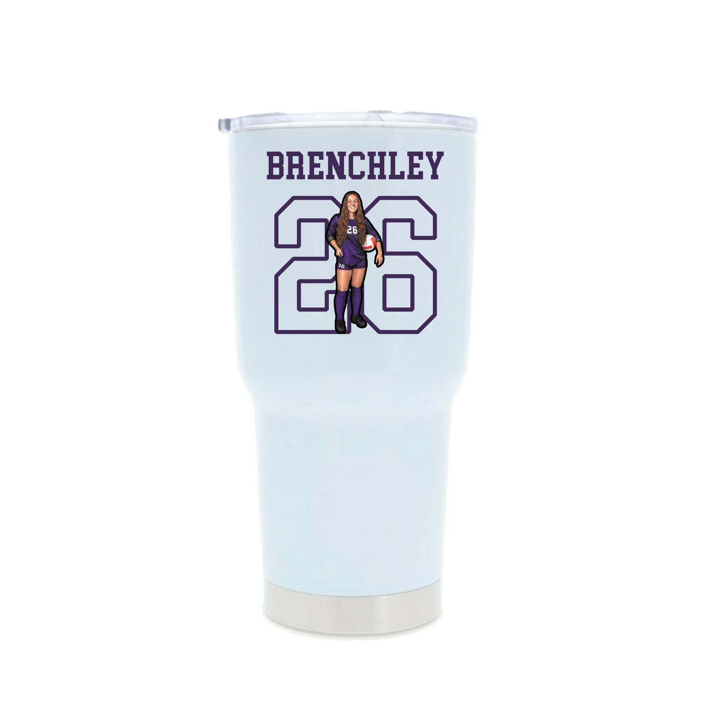 30oz Stainless Steel Tumbler — Shirsey in White
