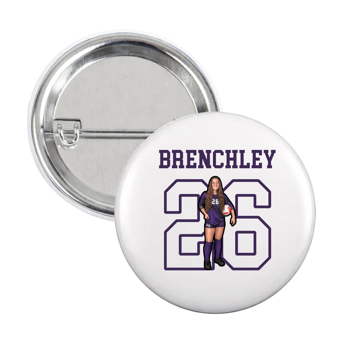 Game Day Button — Shirsey in White