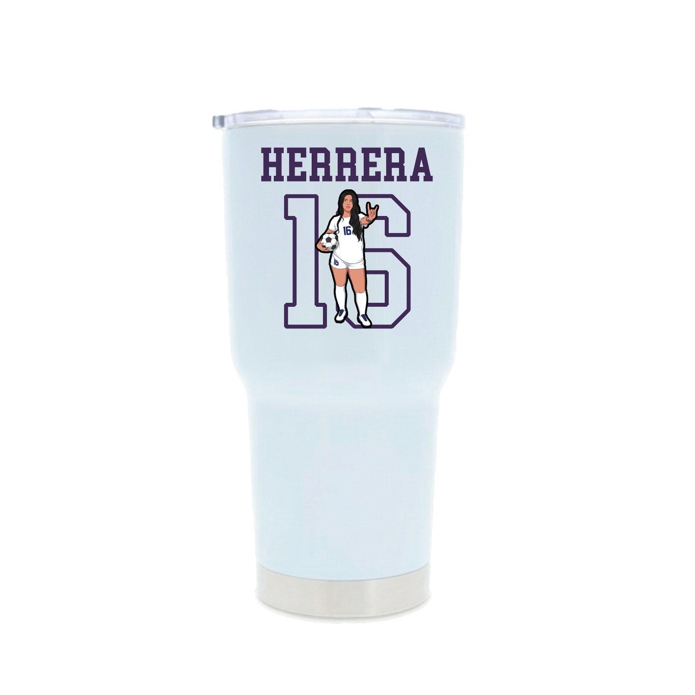 30oz Stainless Steel Tumbler — Shirsey in White