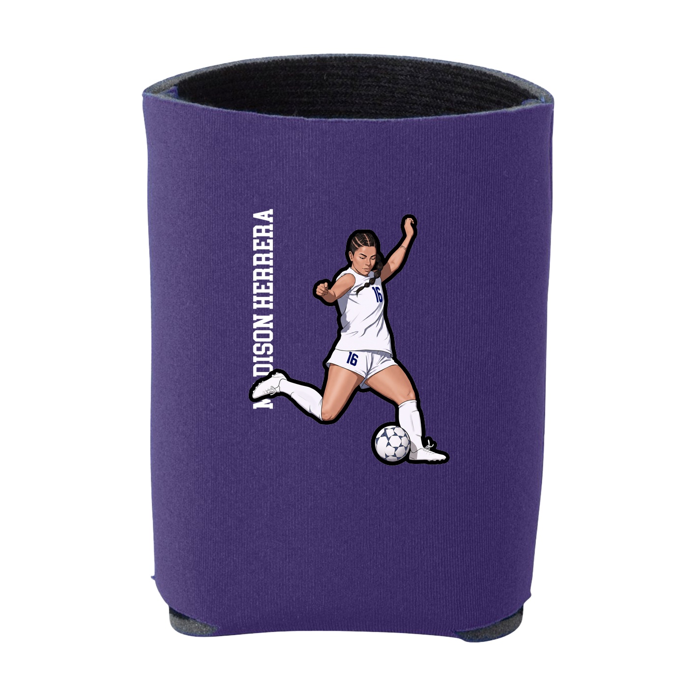 Can Holder — Name Vertical in Purple