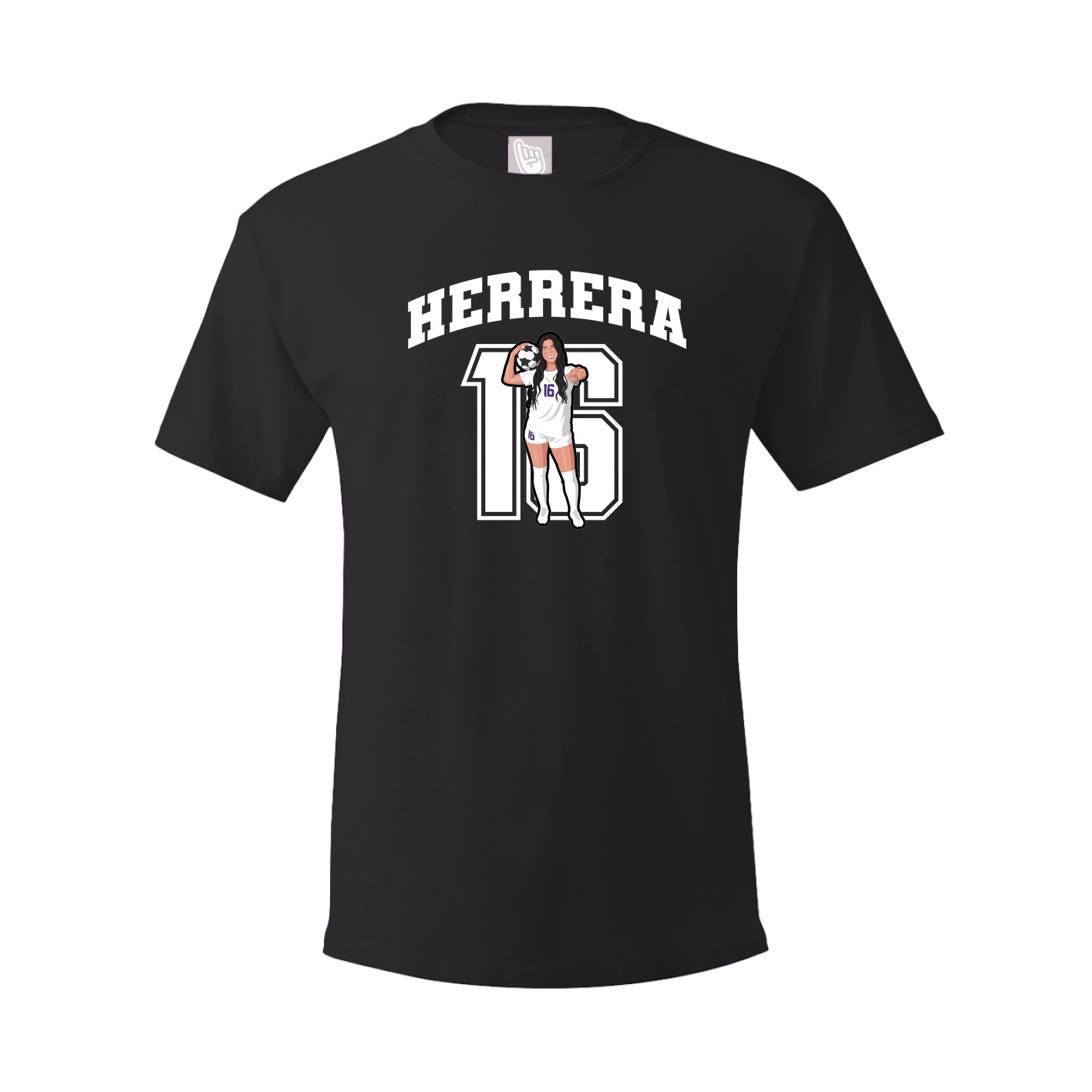 Youth Tee — Number in Black