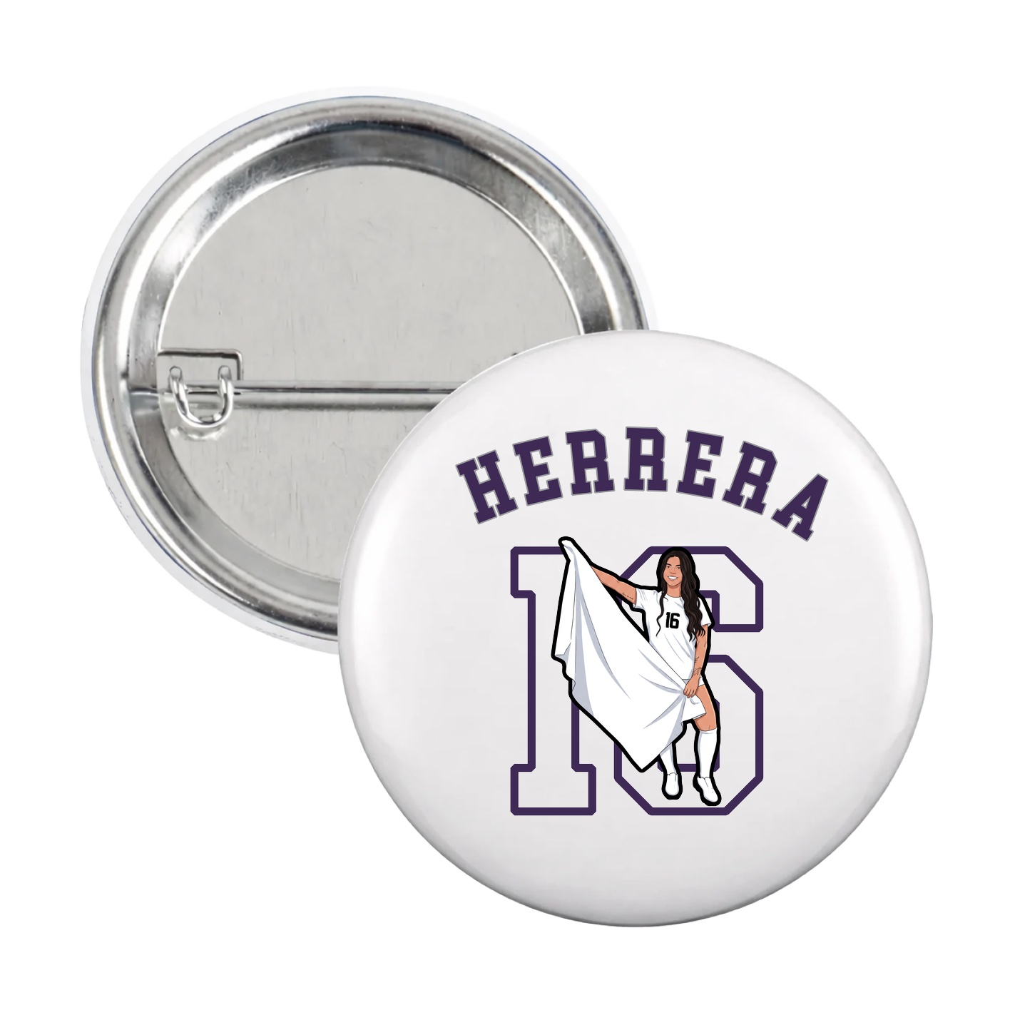 Game Day Button — Shirsey Arch in White