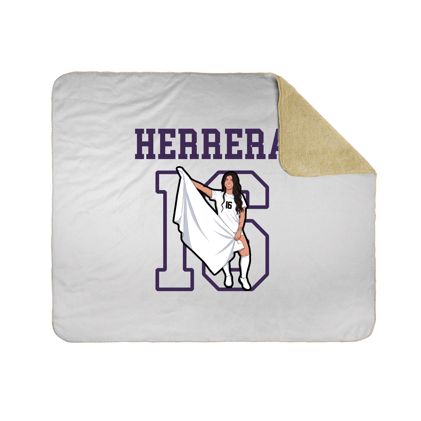 Throw Blanket — Shirsey in White