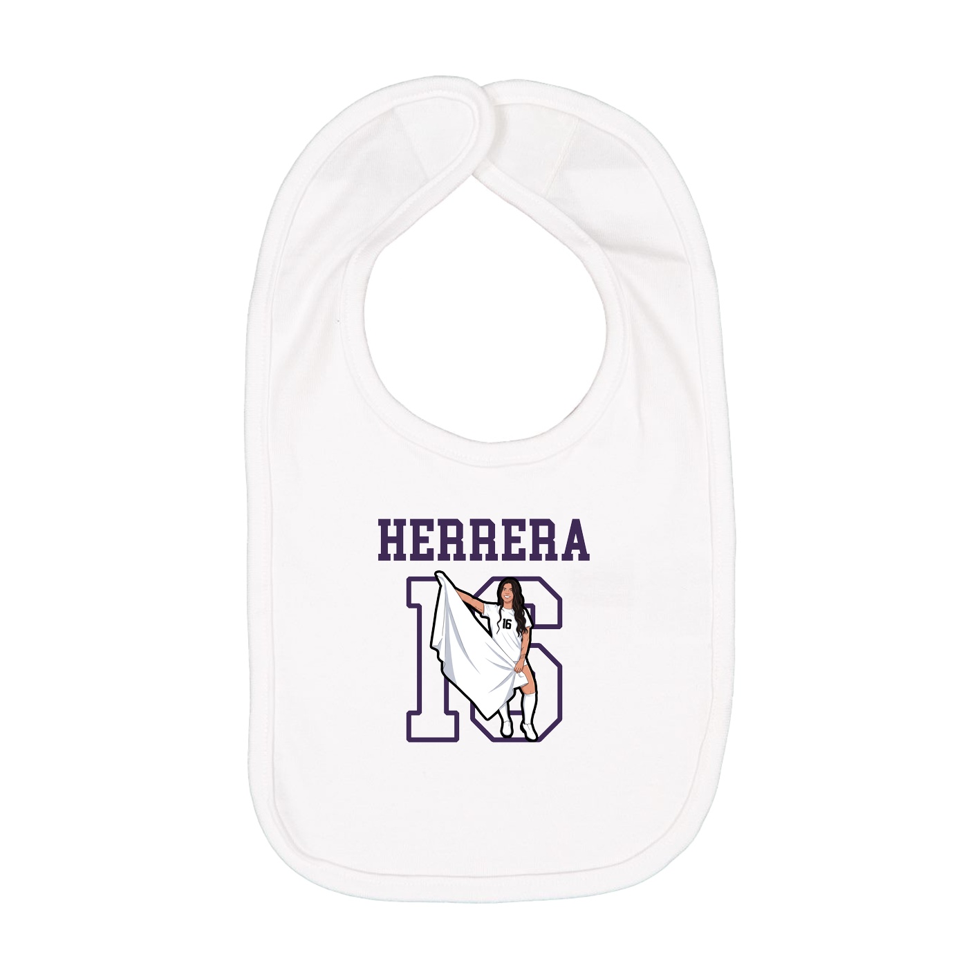 Infant Bib — Shirsey in White