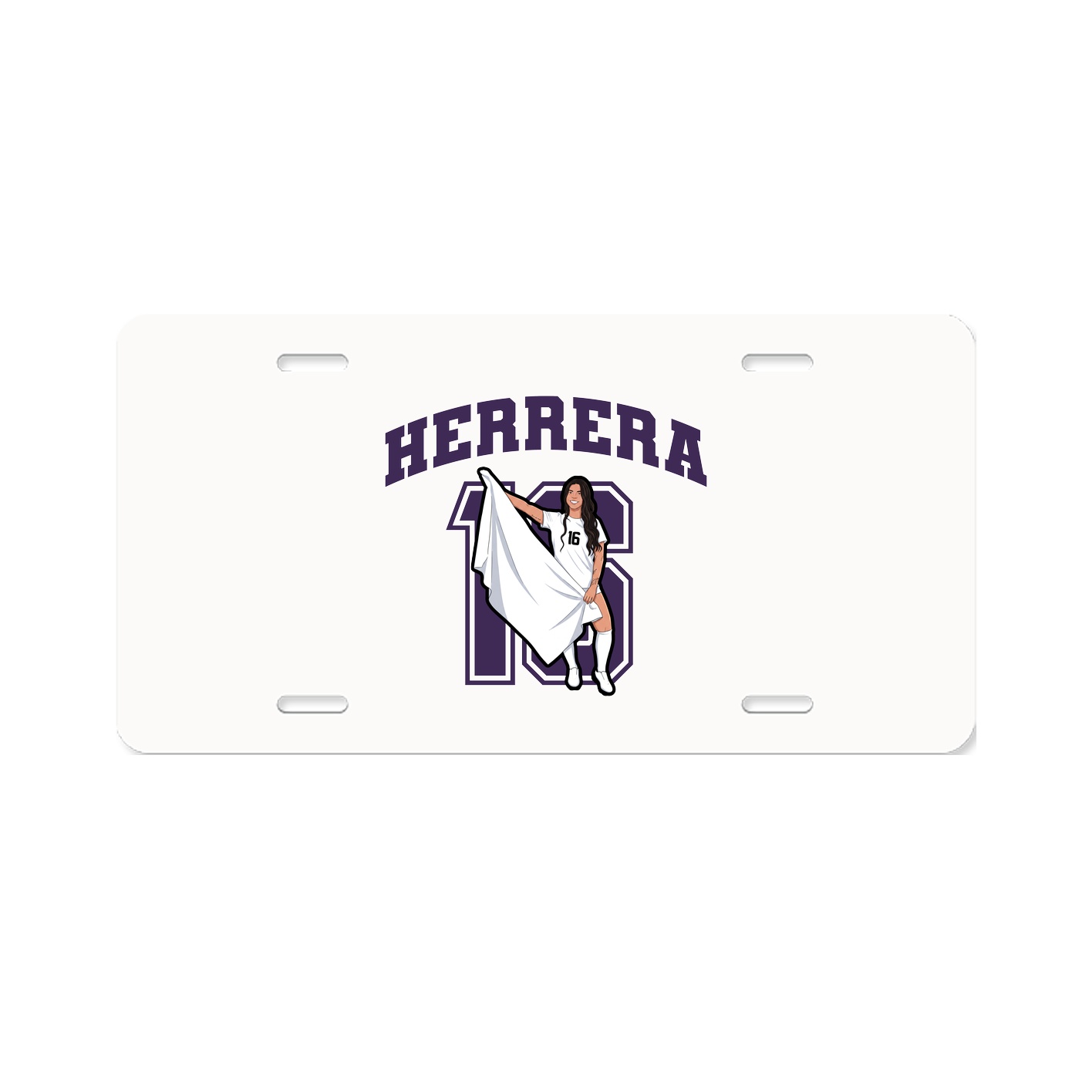 License Plate — Number in Classic