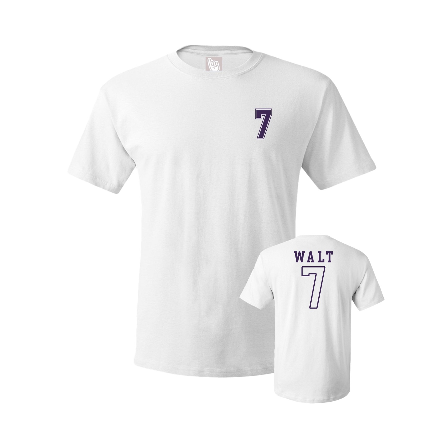 Youth Tee — Chest Back in White