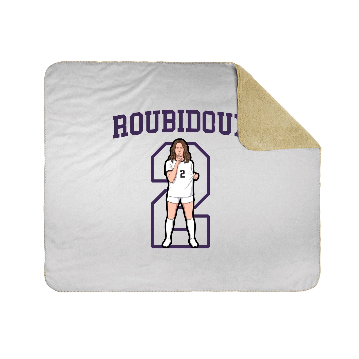 Throw Blanket — Shirsey in White