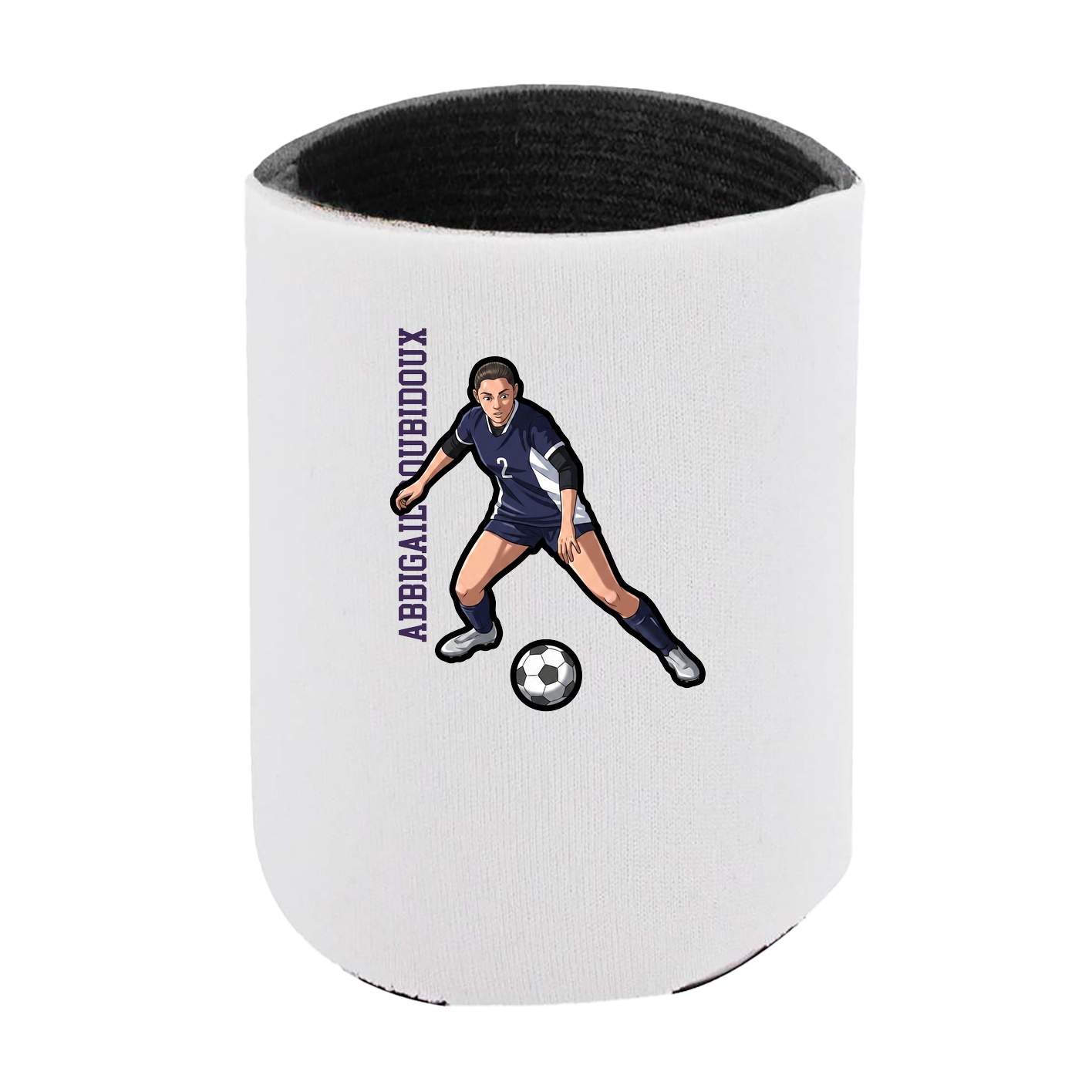 Can Holder — Name Vertical in White