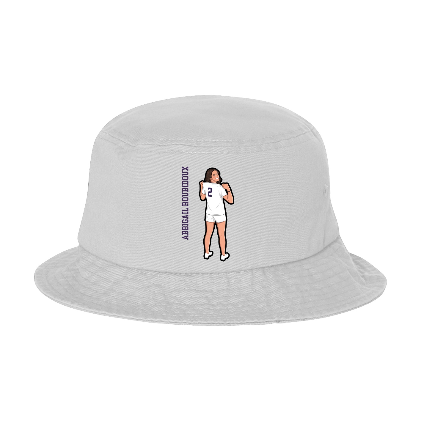 Bucket Cap — Name Vertical in White