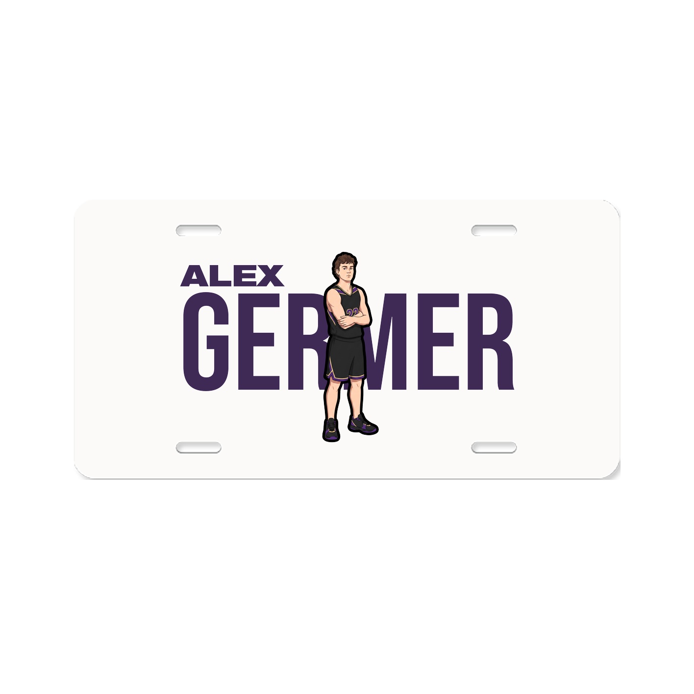 License Plate — Player Name in Classic