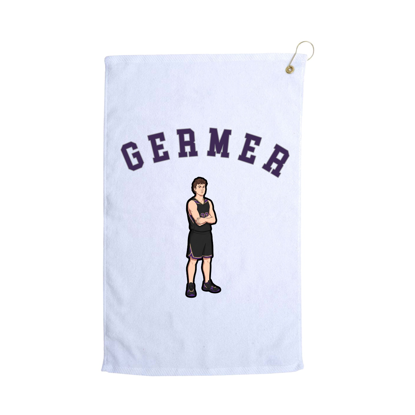 Golf Towel — Shirsey Arch in White