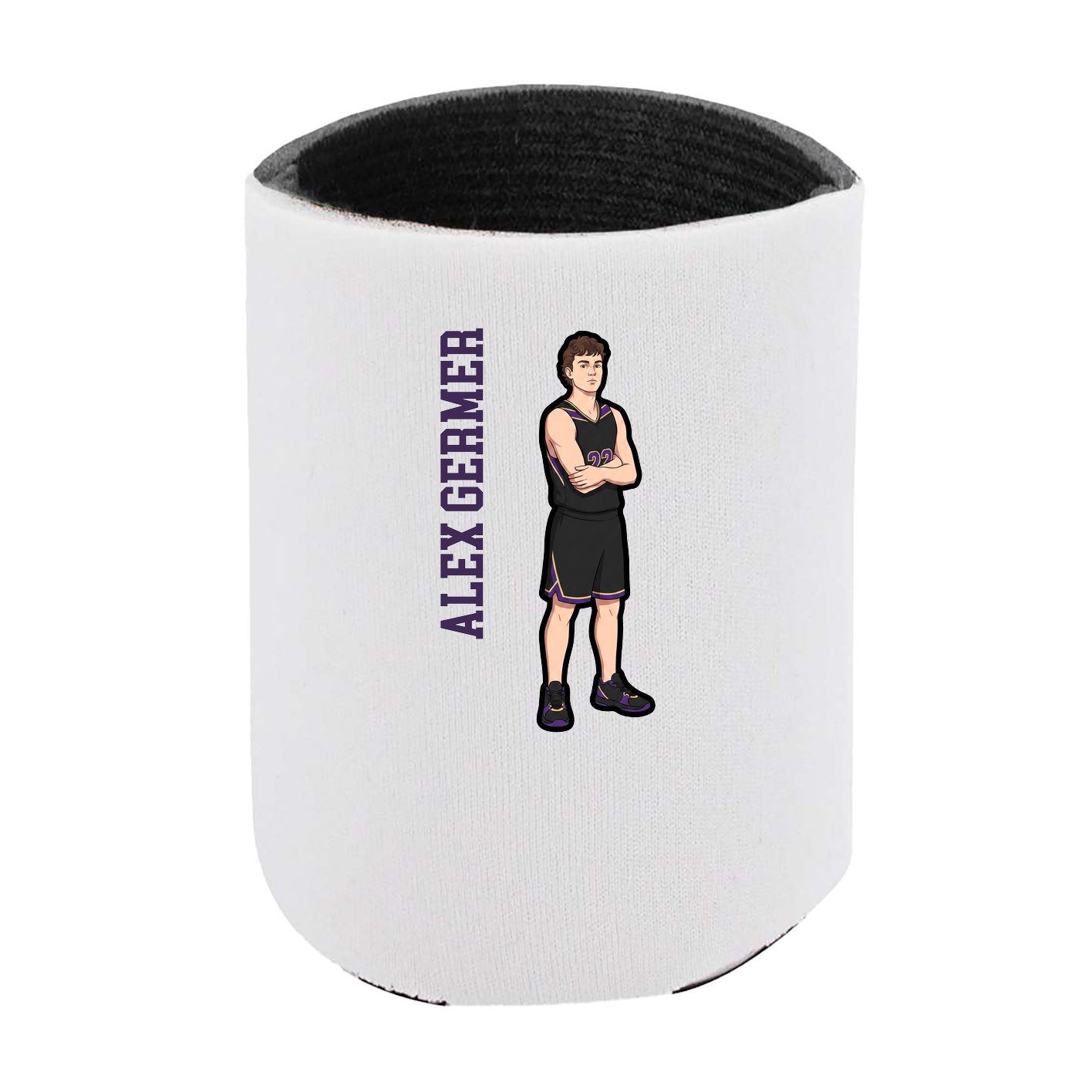 Can Holder — Name Vertical in White
