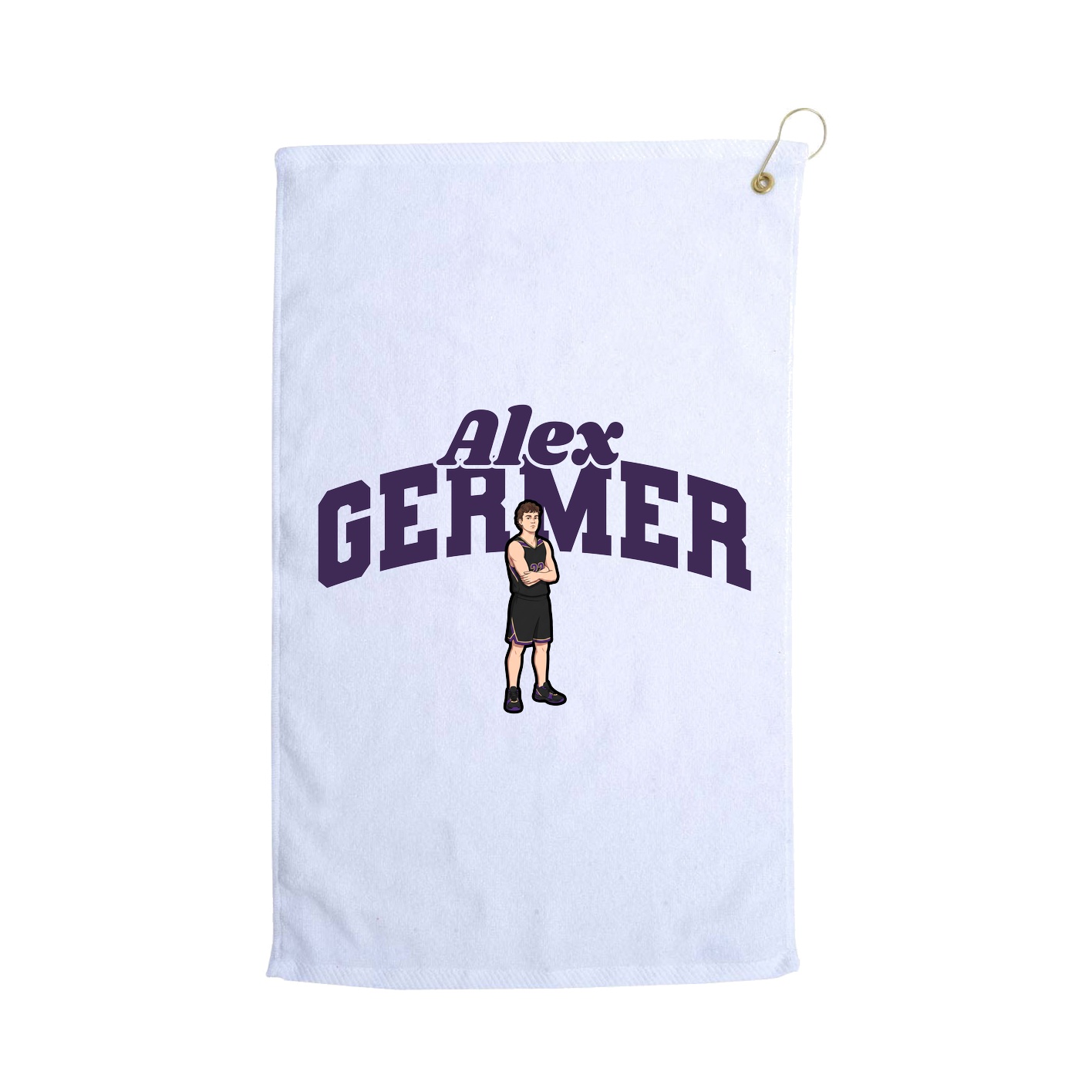 Golf Towel — Signature Arch in White