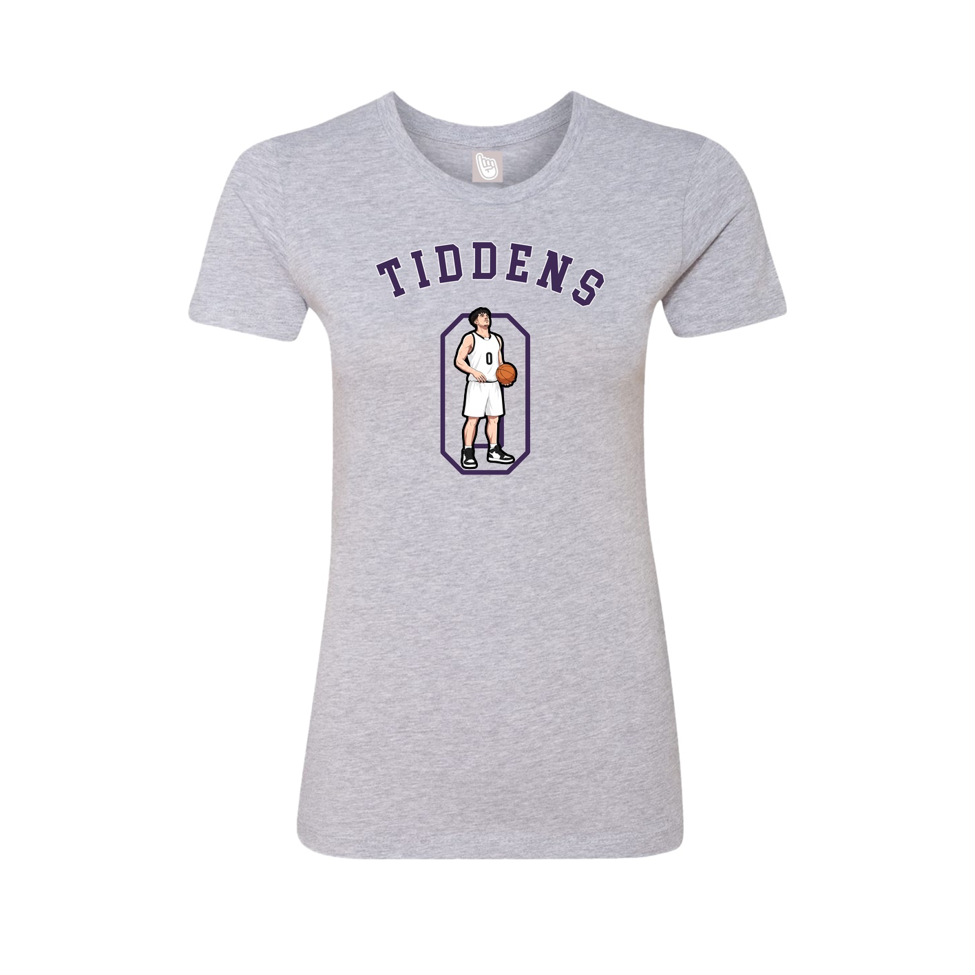 Fitted Women's Tee — Shirsey Arch in Grey