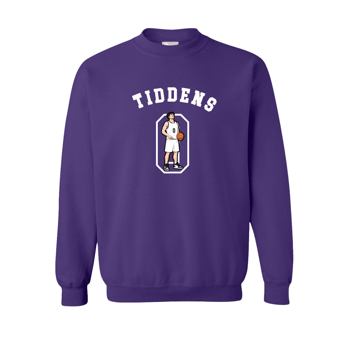 Fleece Crew — Shirsey Arch in Purple