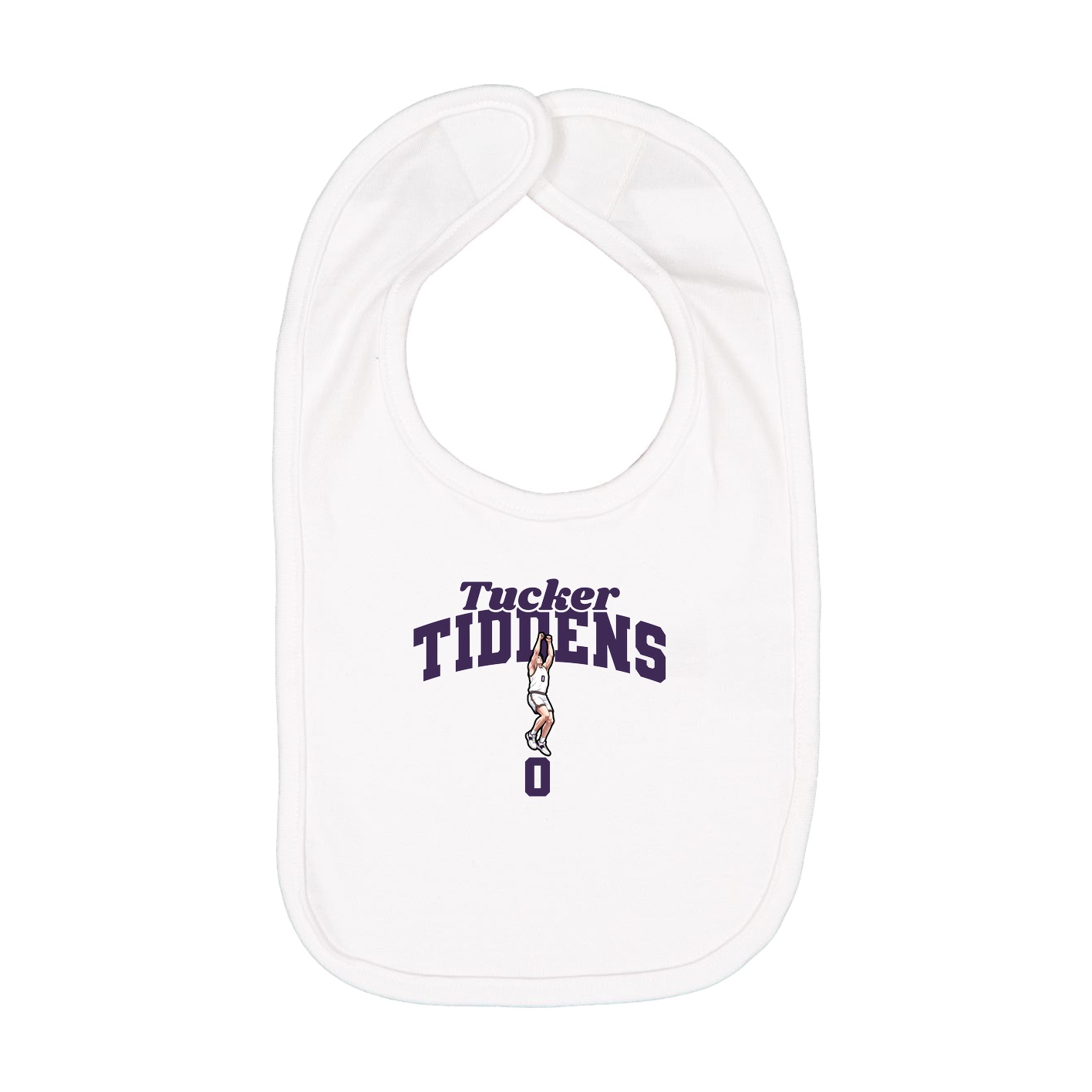 Infant Bib — Signature Arch in White