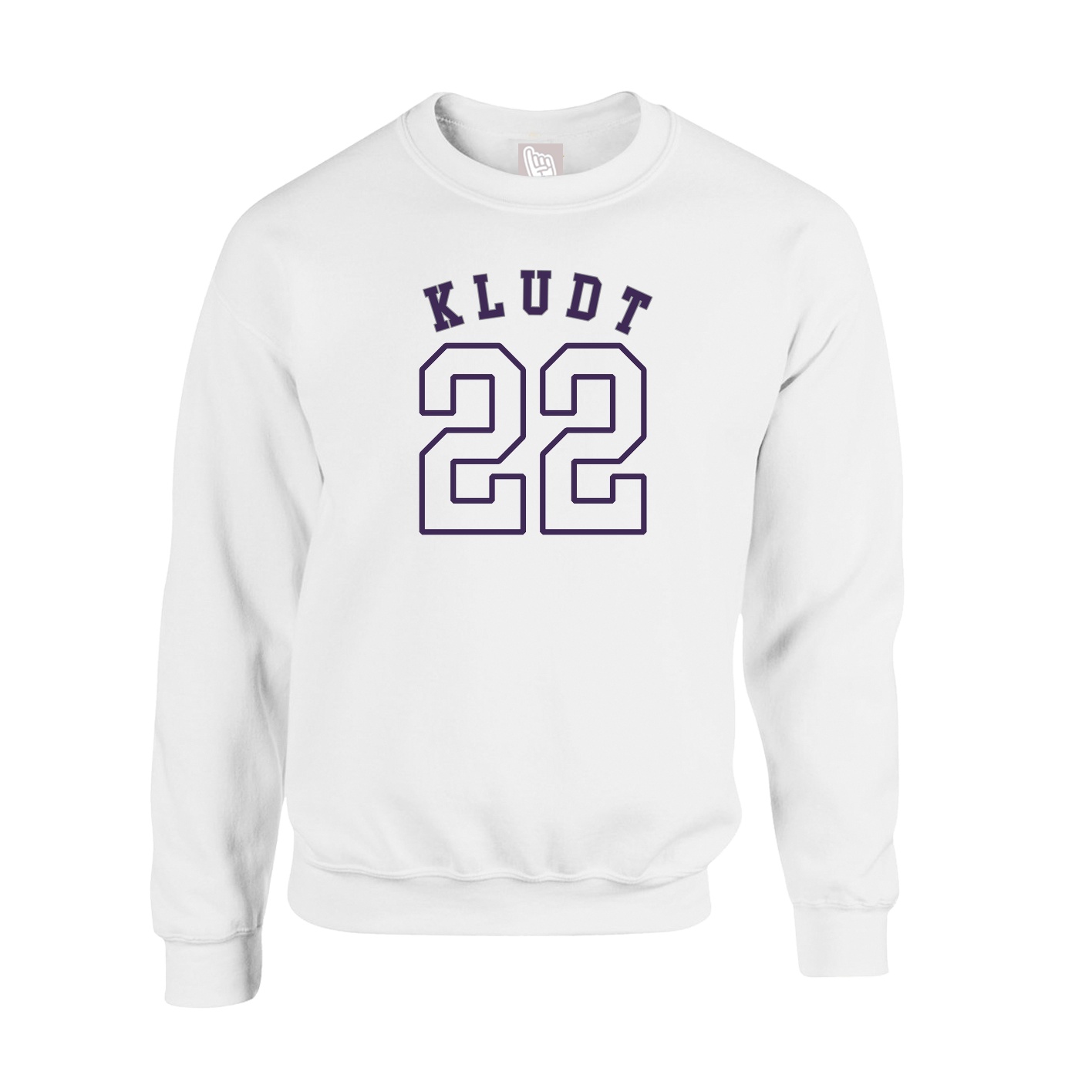 Fleece Crew — Shirsey Arch in White