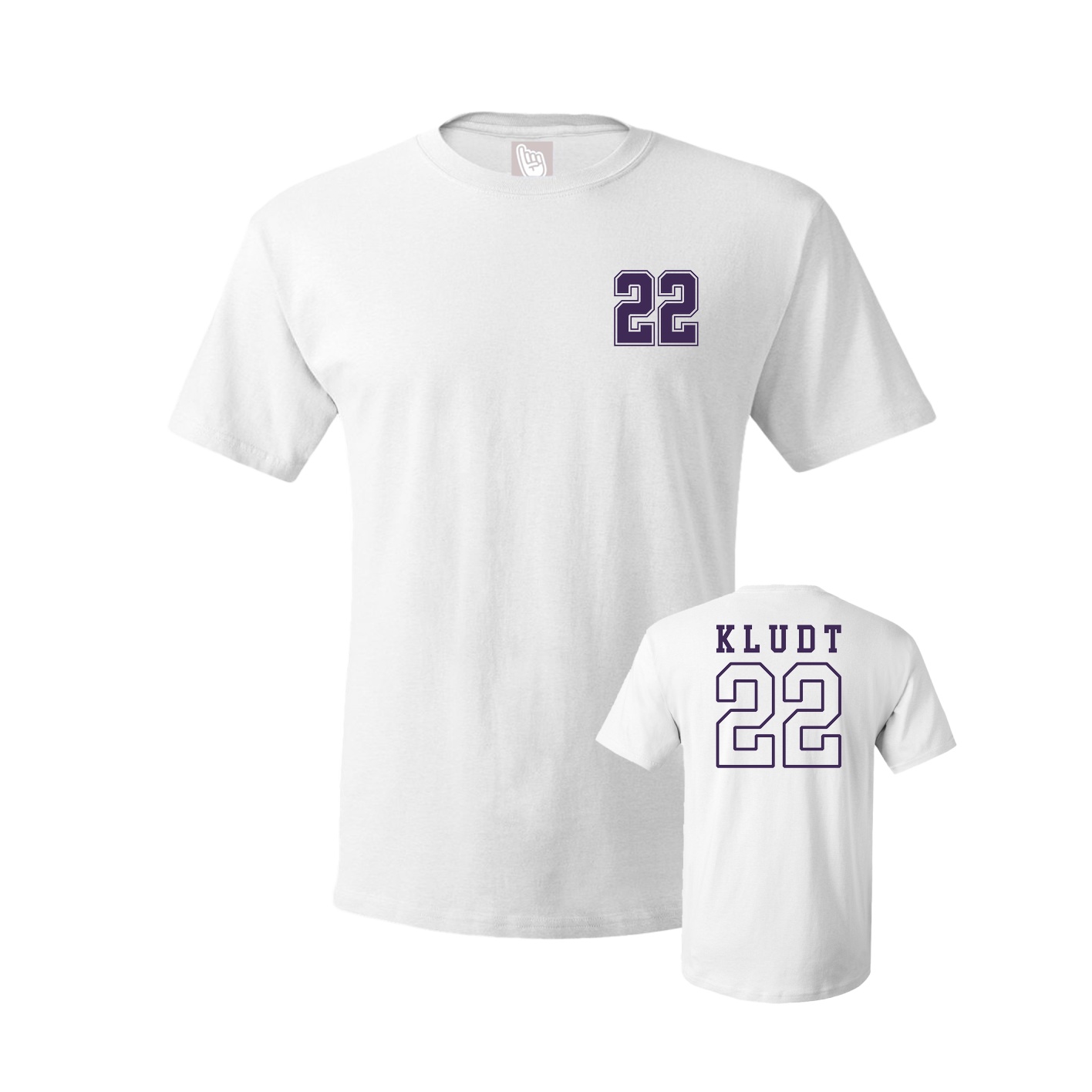 Youth Tee — Chest Back in White