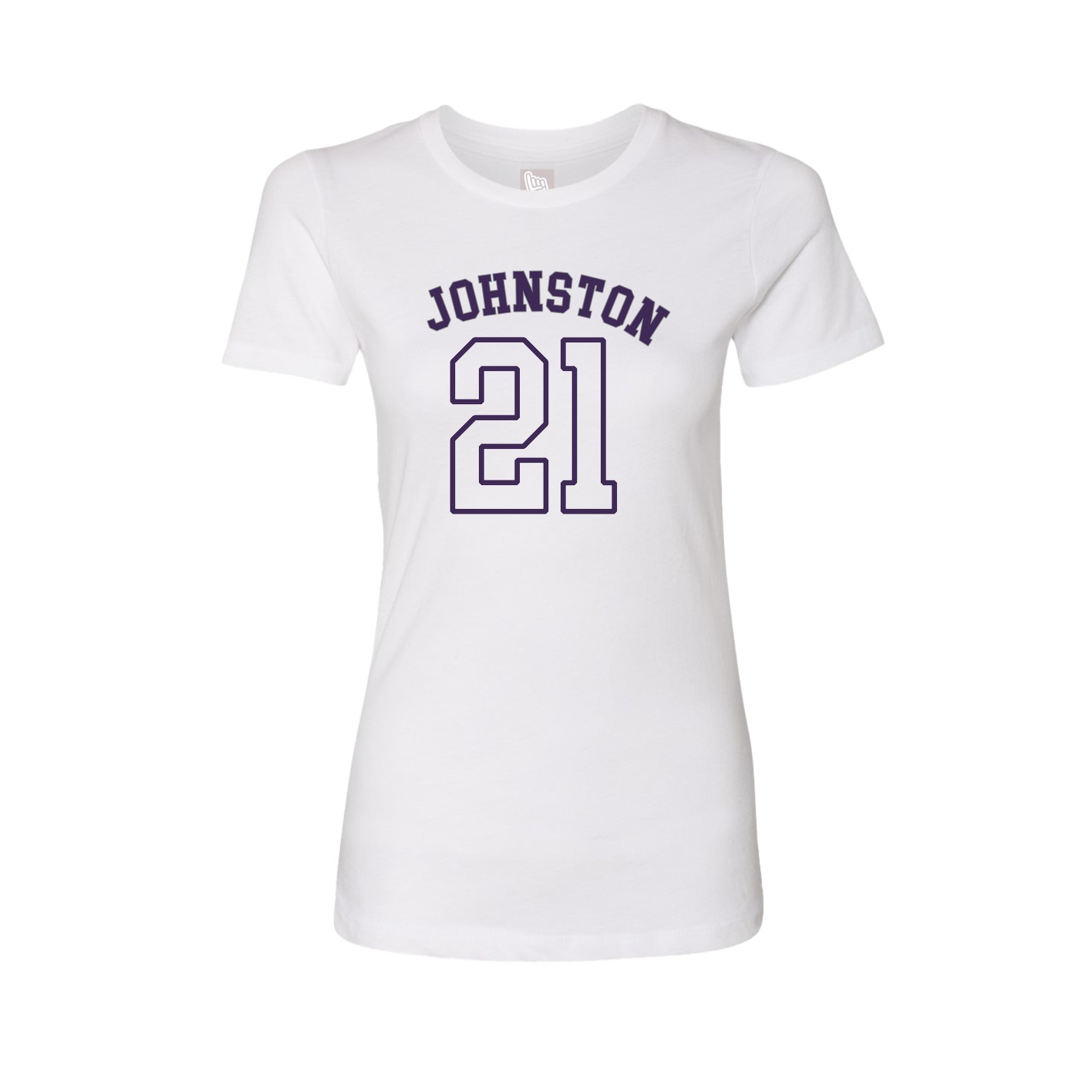 Fitted Women's Tee — Shirsey Arch in White