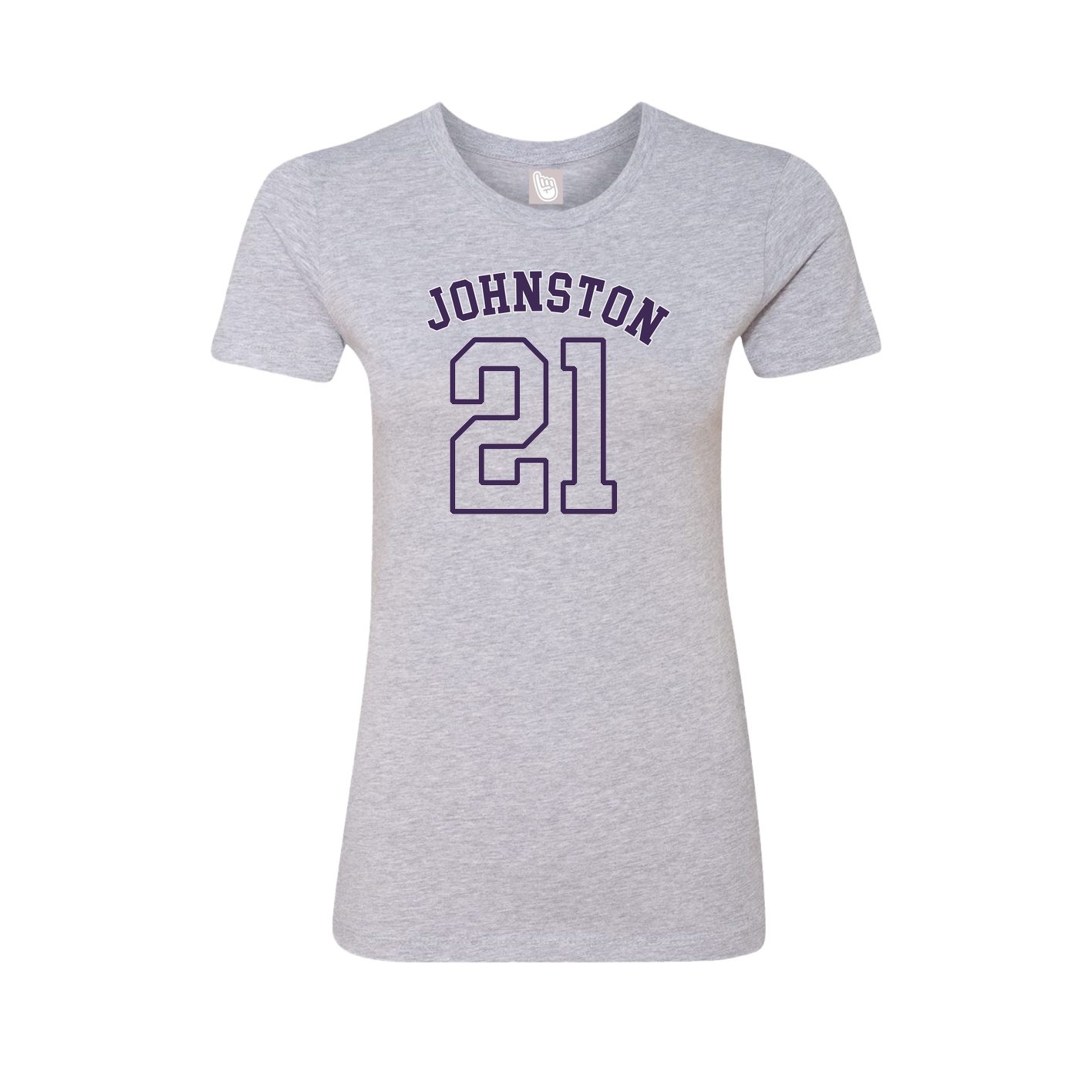 Fitted Women's Tee — Shirsey Arch in Grey