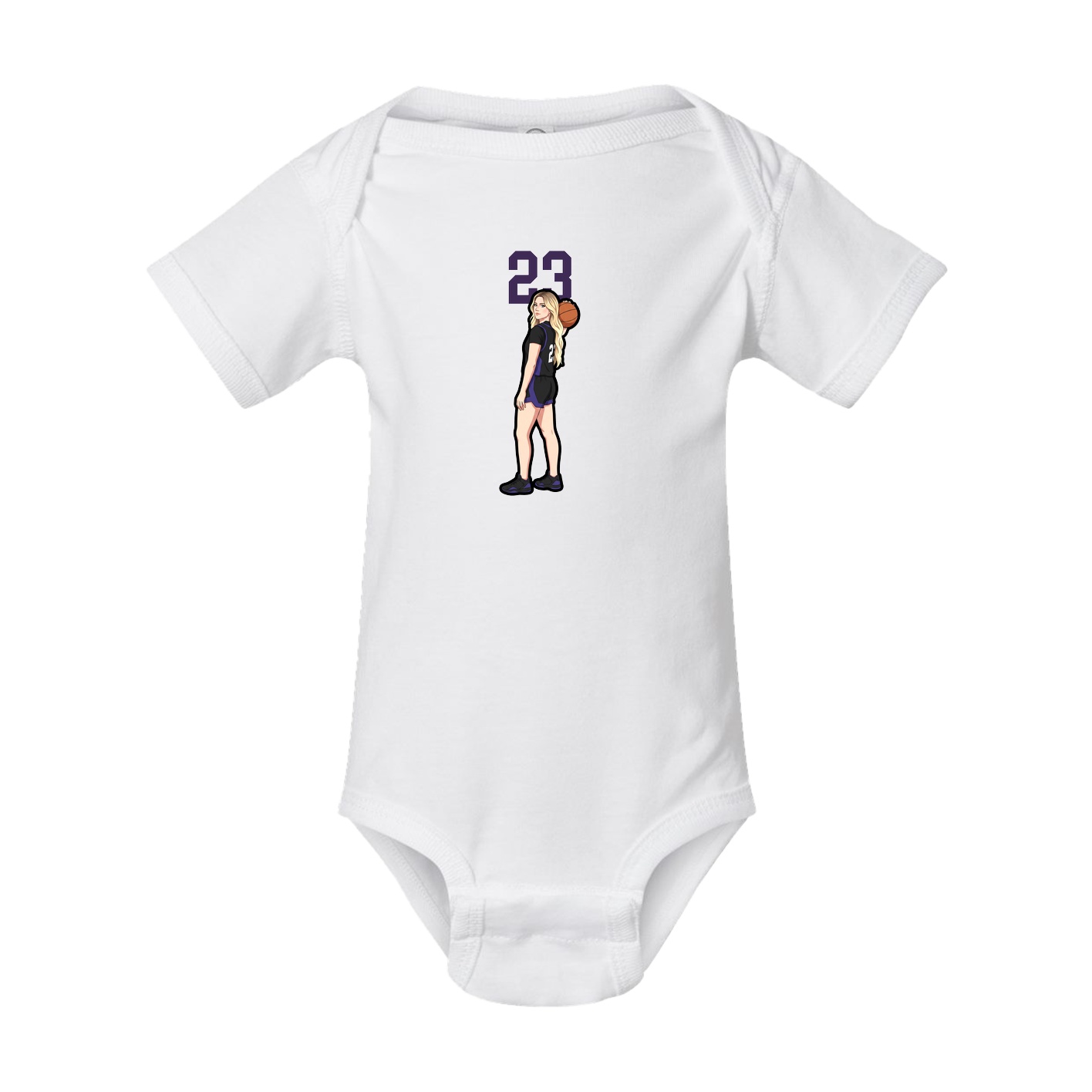 Baby Onesie — Number Top in White