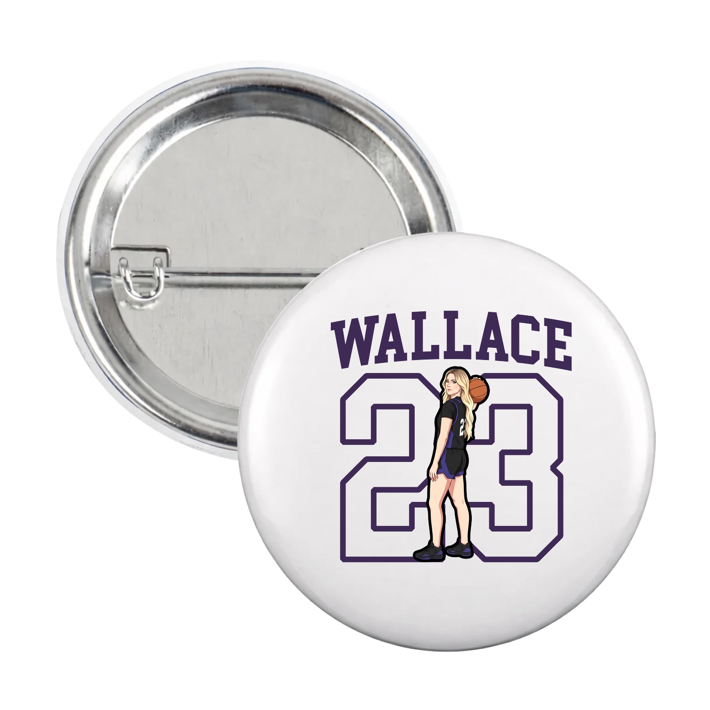 Game Day Button — Shirsey in White