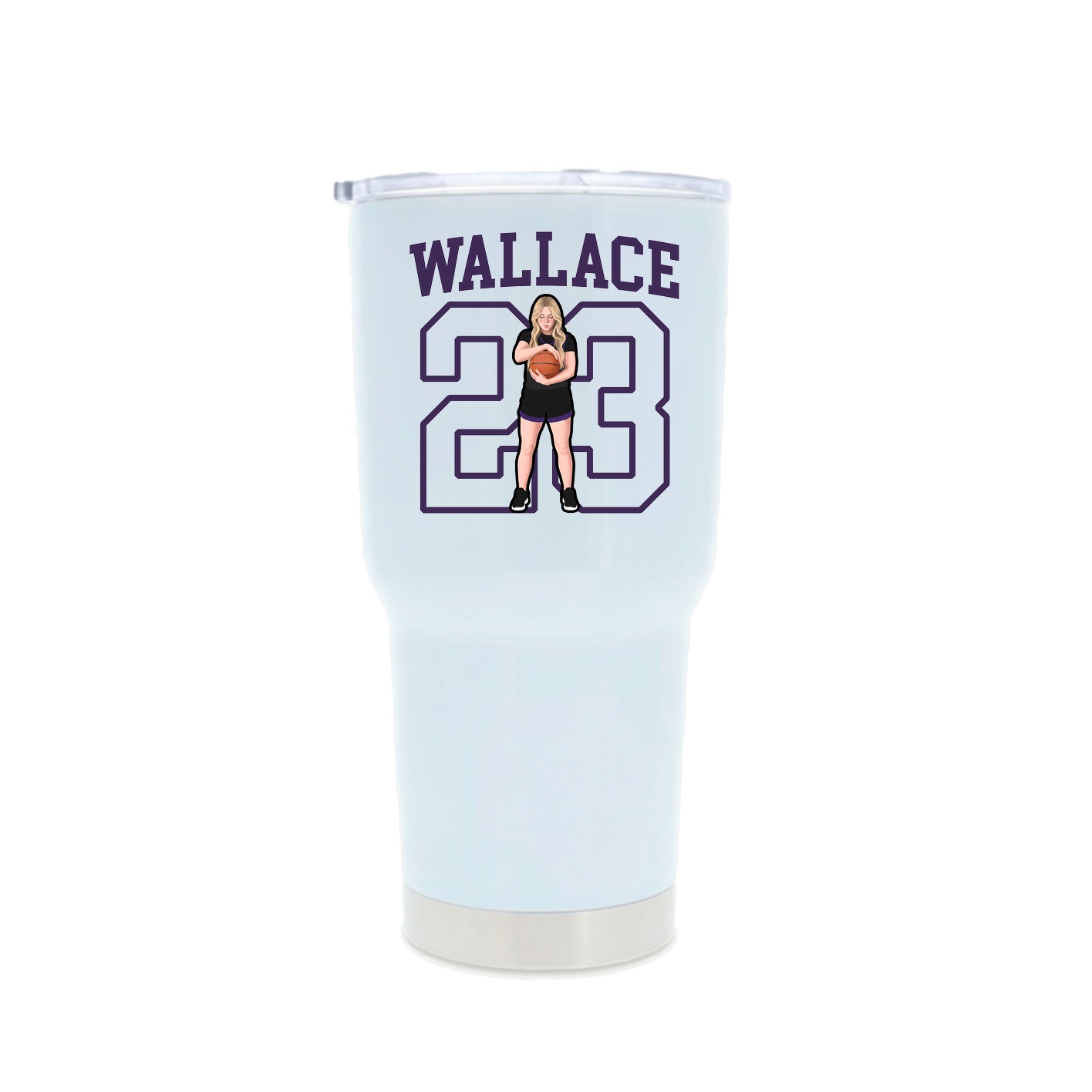 30oz Stainless Steel Tumbler — Shirsey in White