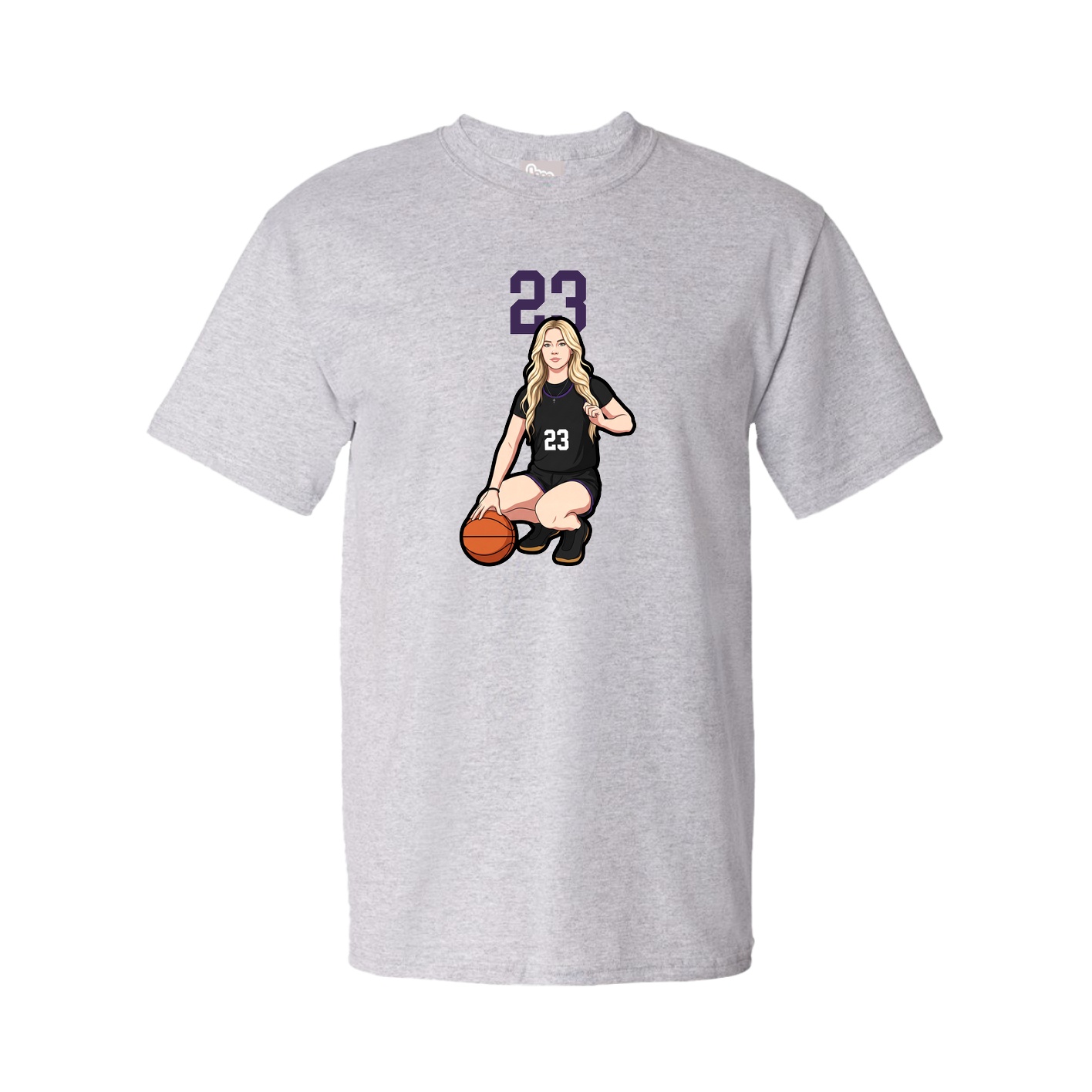 Tee — Number Top in Grey