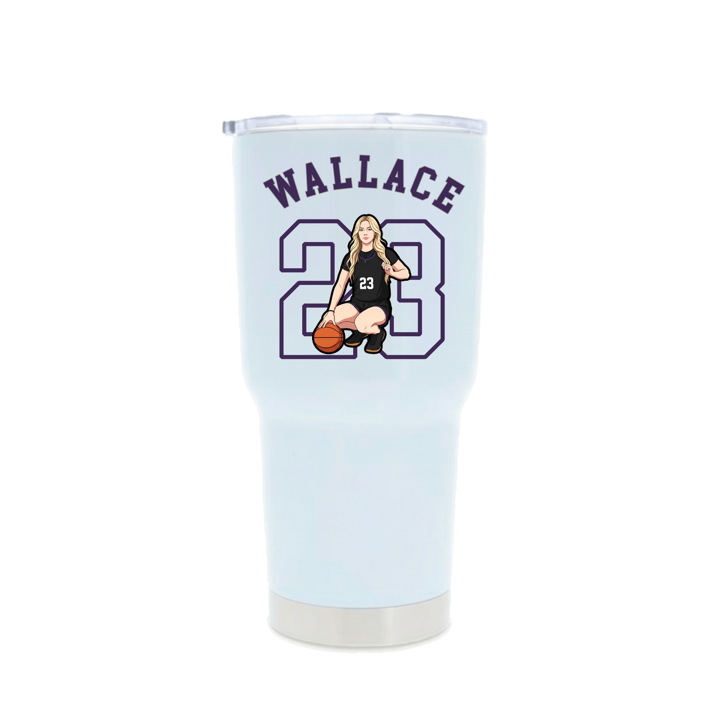 30oz Stainless Steel Tumbler — Shirsey Arch in White