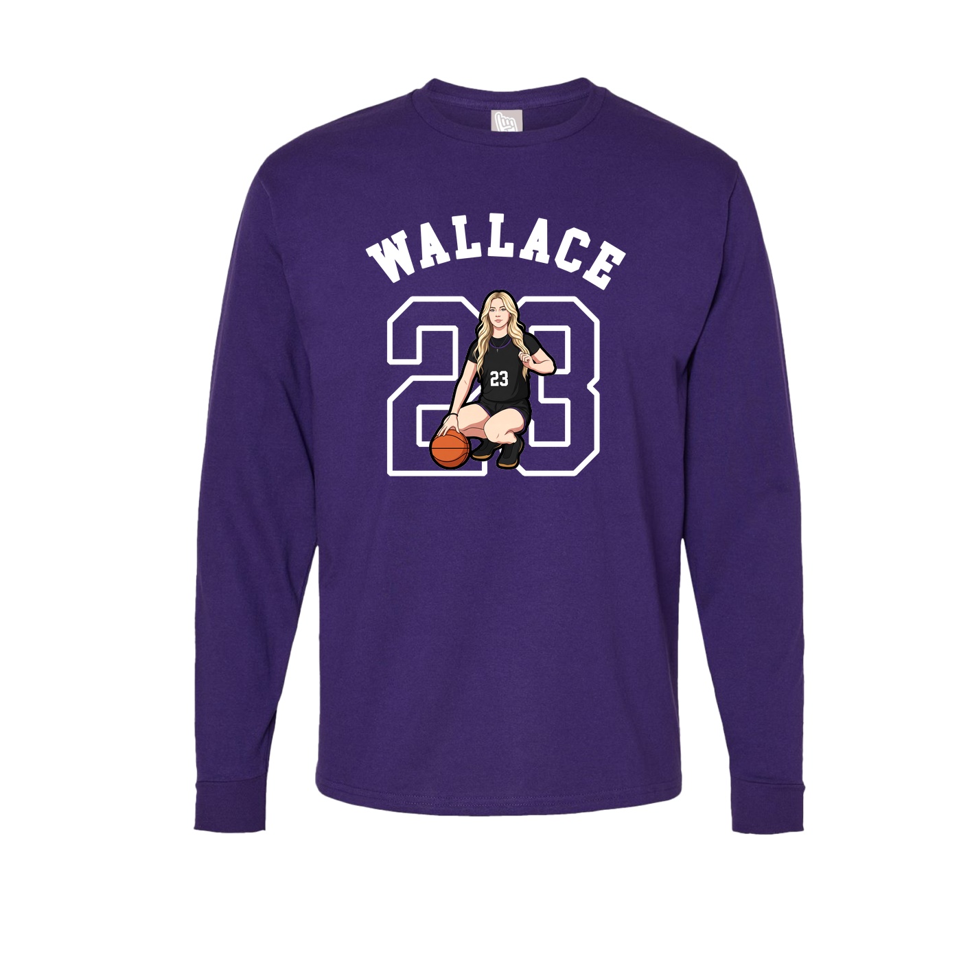 Long Sleeve Tee — Shirsey Arch in Purple