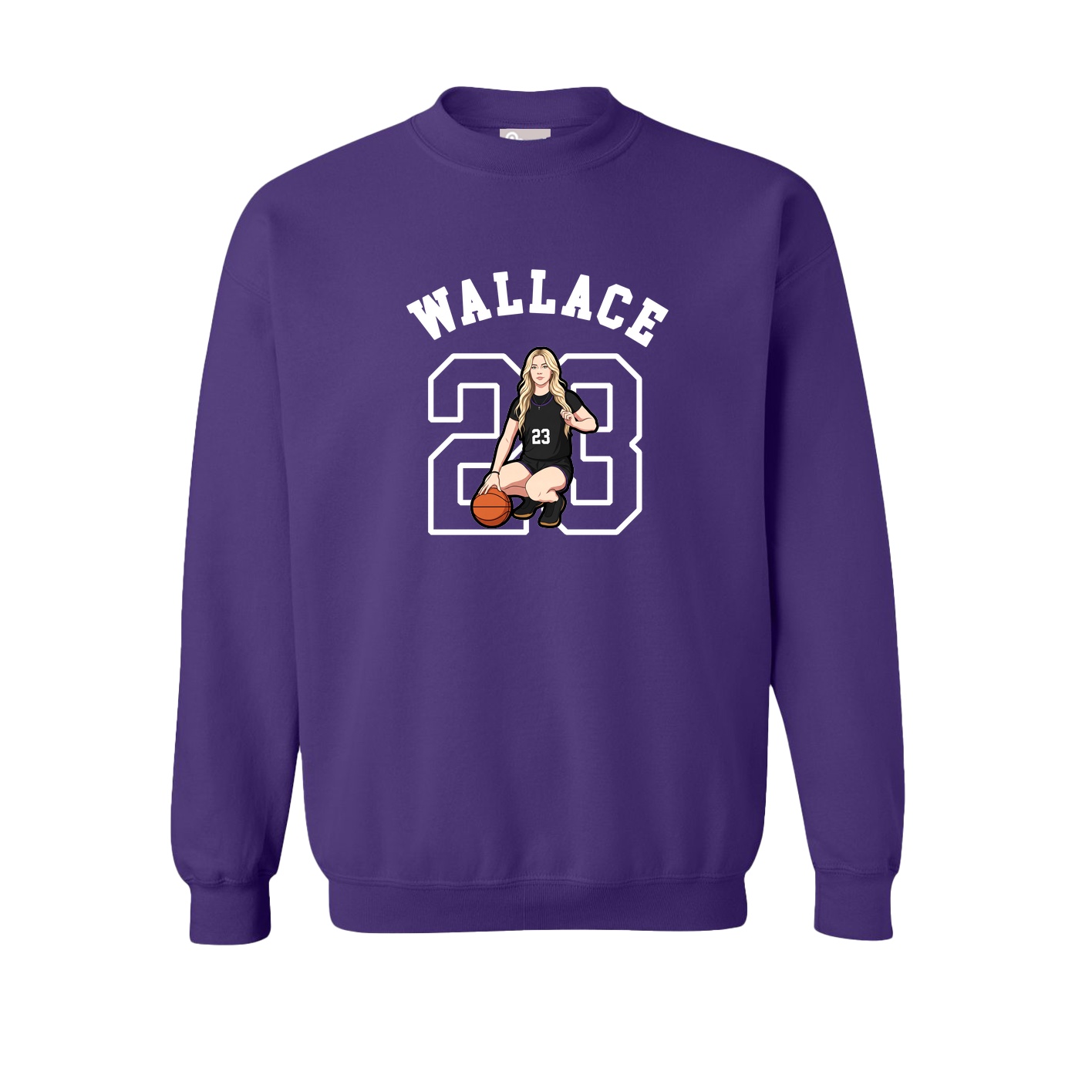 Fleece Crew — Shirsey Arch in Purple