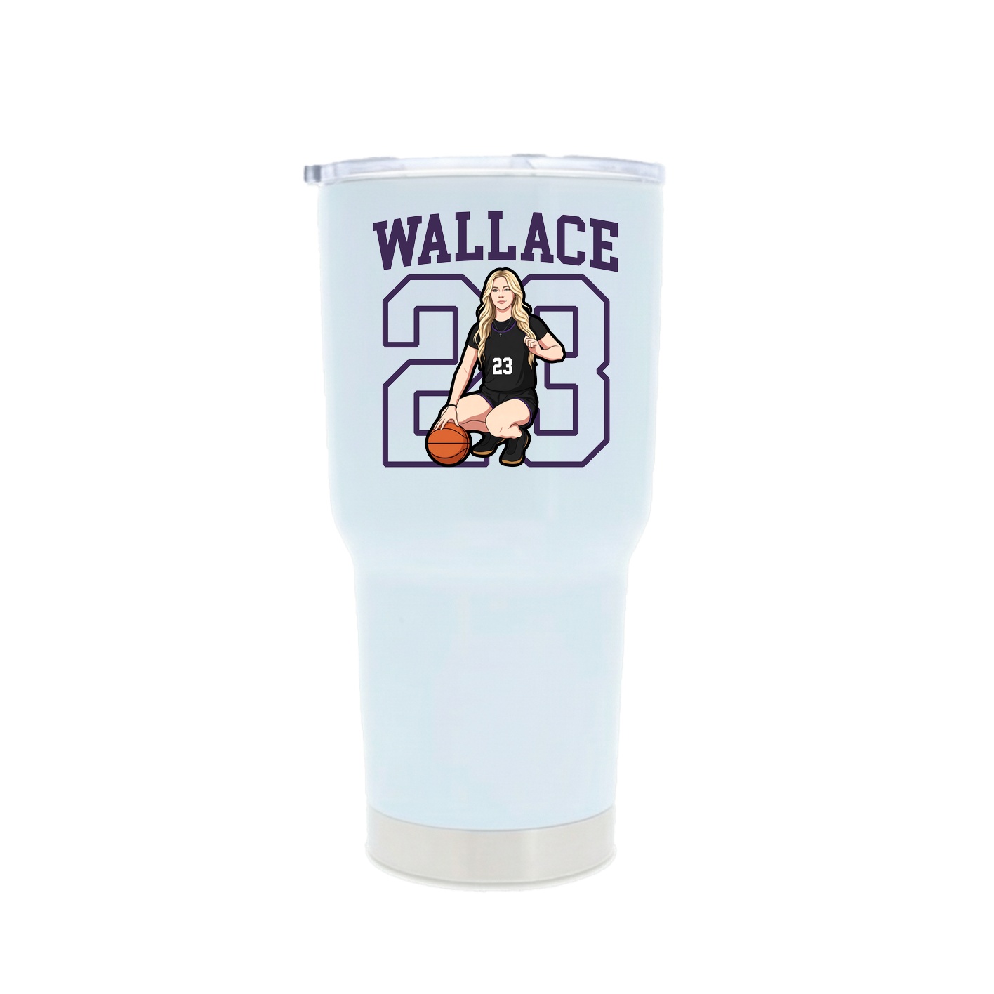 30oz Stainless Steel Tumbler — Shirsey in White