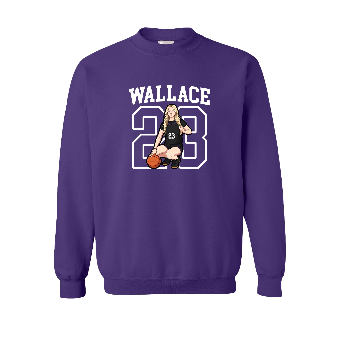 Fleece Crew — Shirsey in Purple