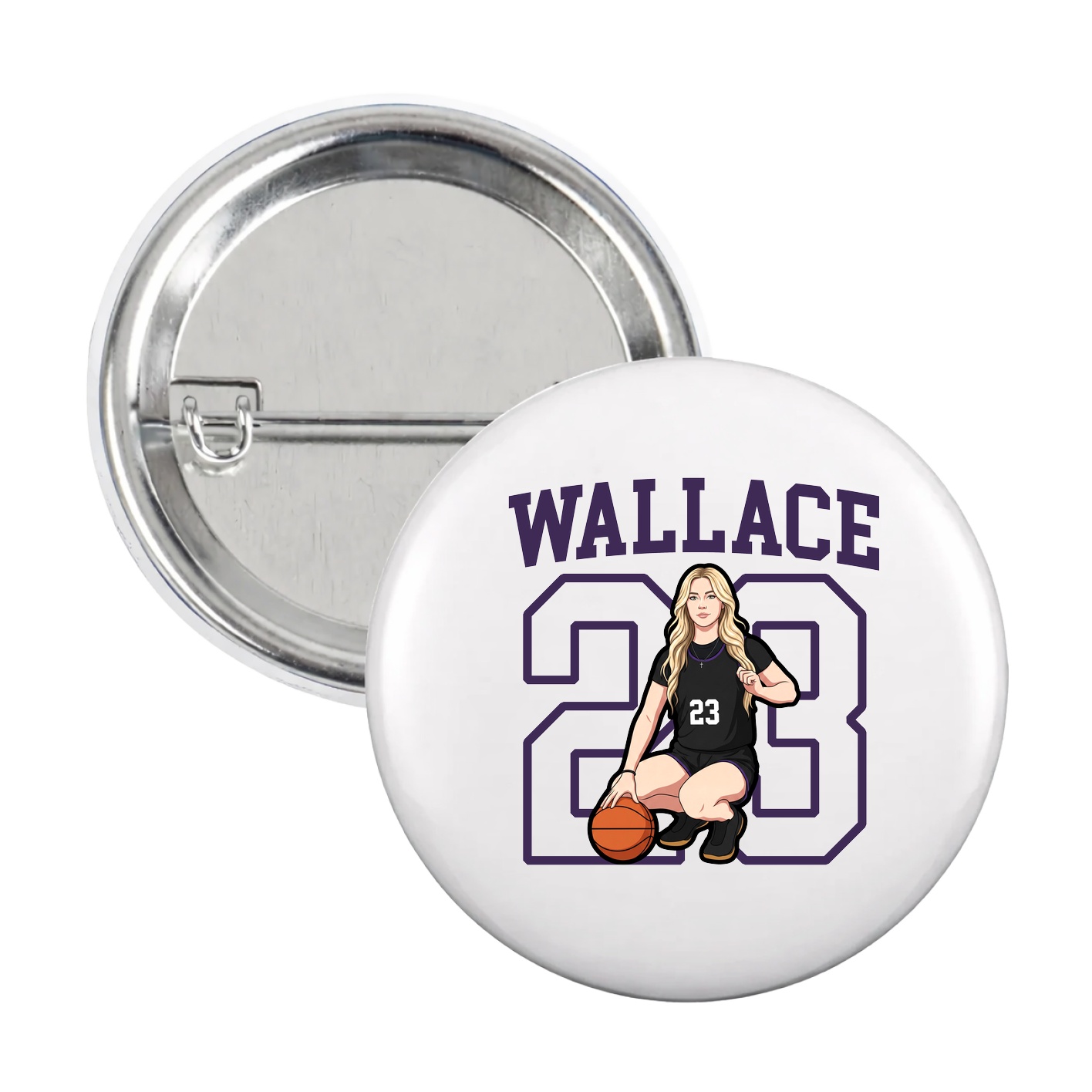 Game Day Button — Shirsey in White