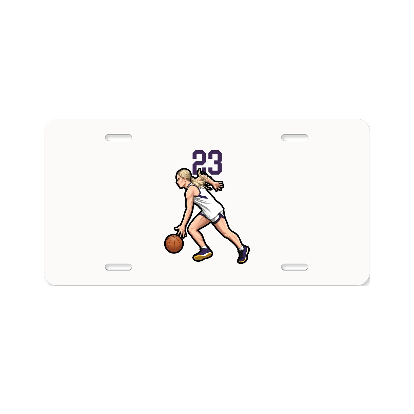License Plate — Number Top in Classic