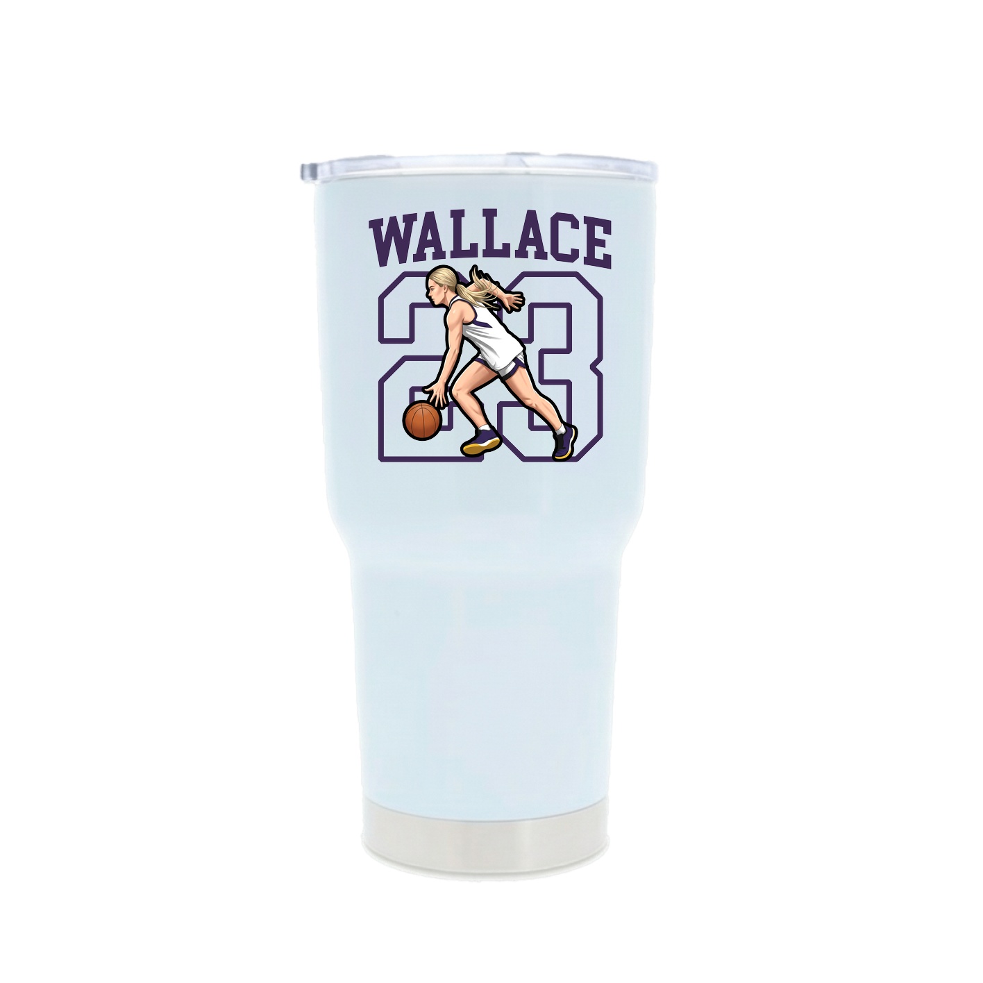 30oz Stainless Steel Tumbler — Shirsey in White