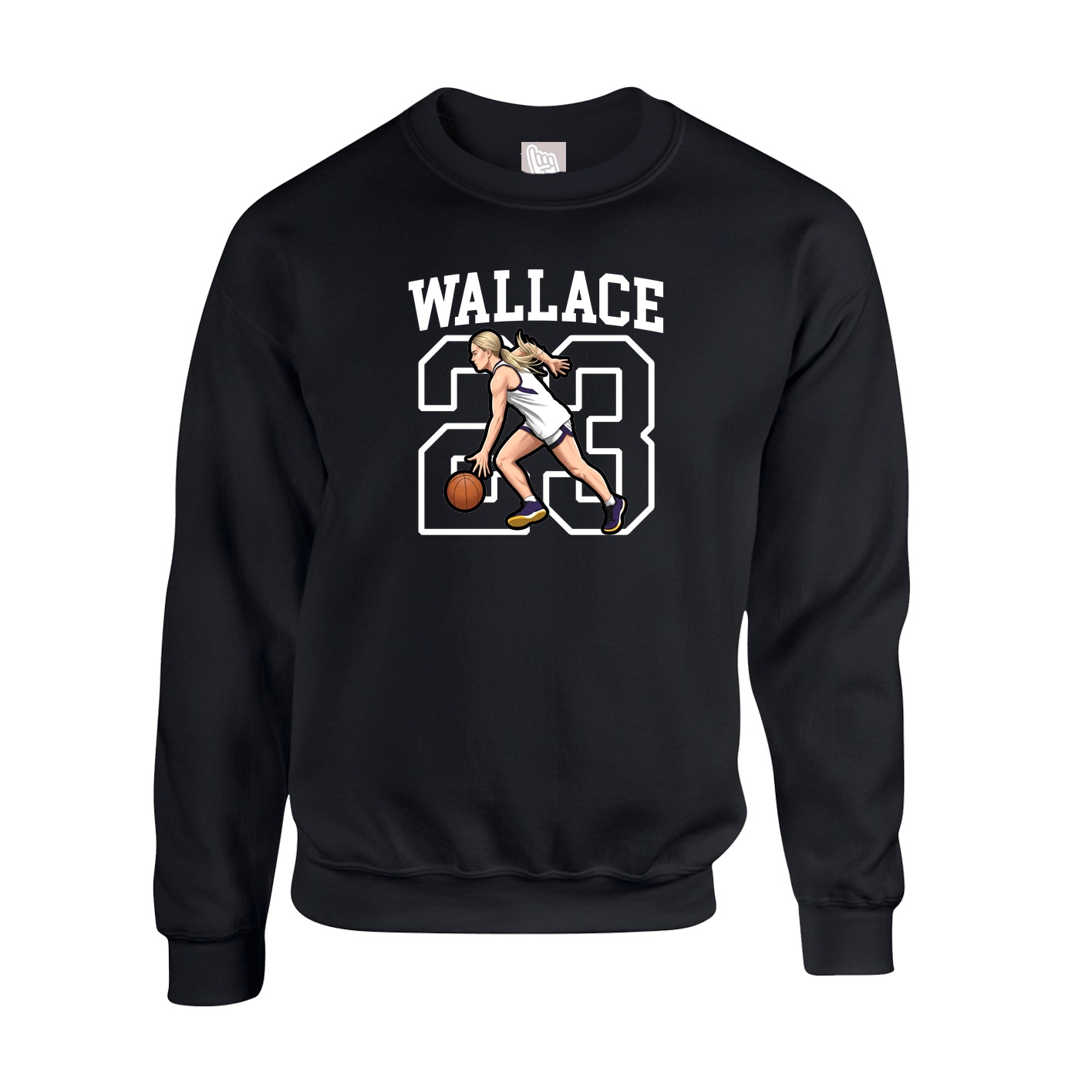 Fleece Crew — Shirsey in Black