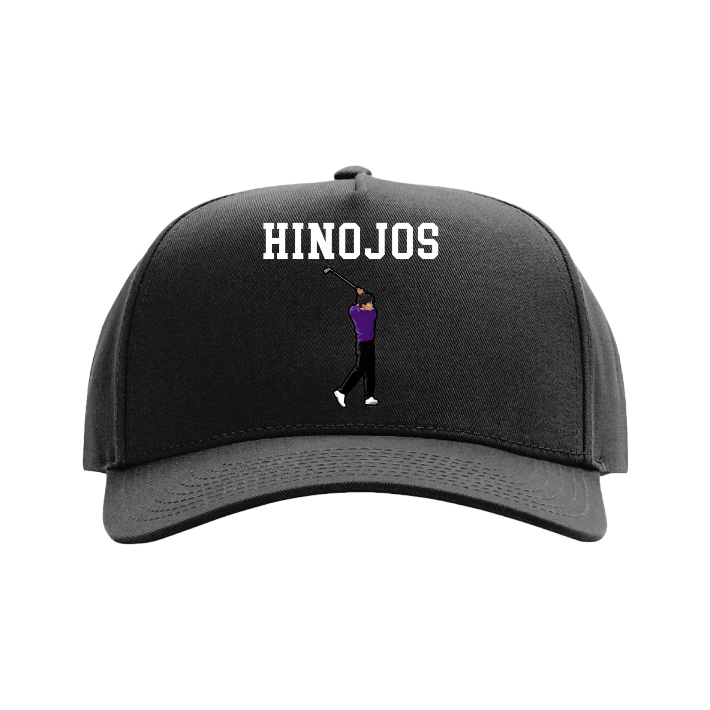 Full Fabric Five-Panel Champ Cap — Shirsey in Black