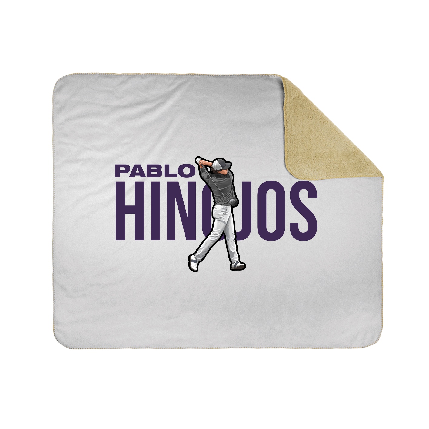 Throw Blanket — Player Name in White