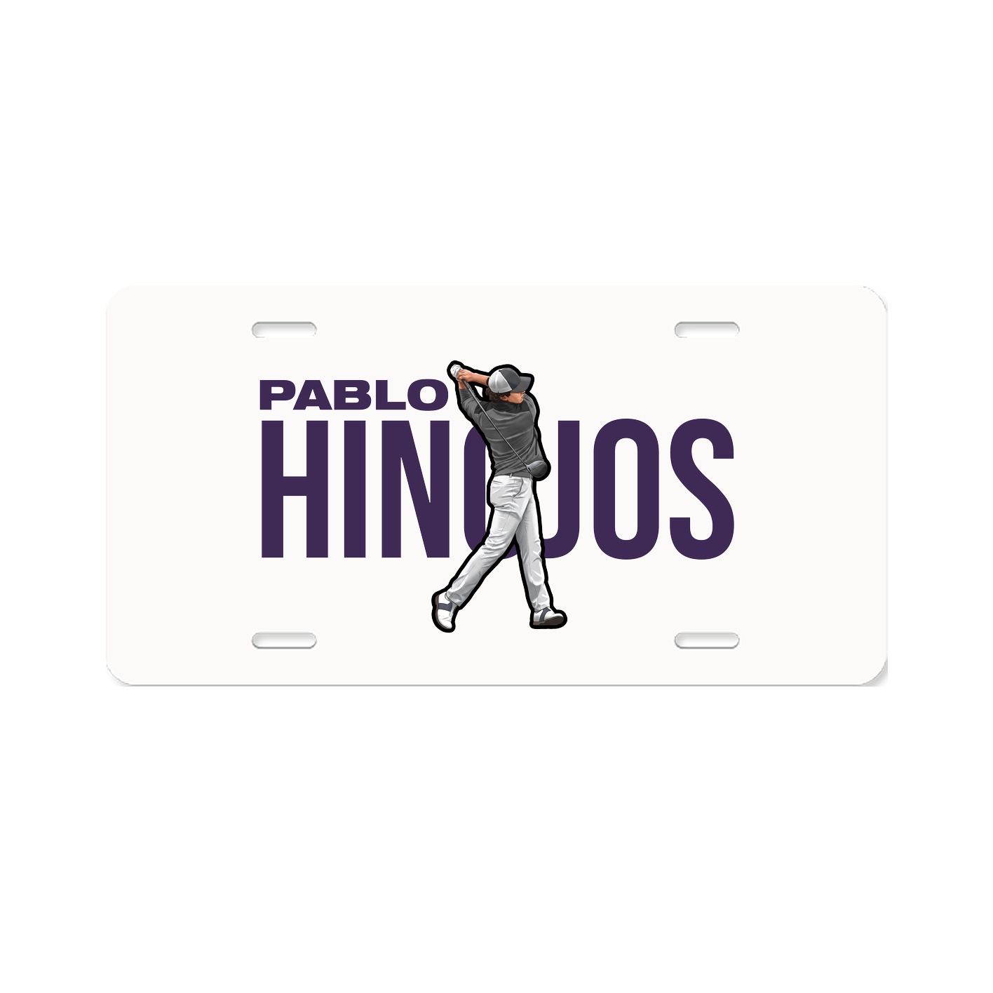 License Plate — Player Name in Classic