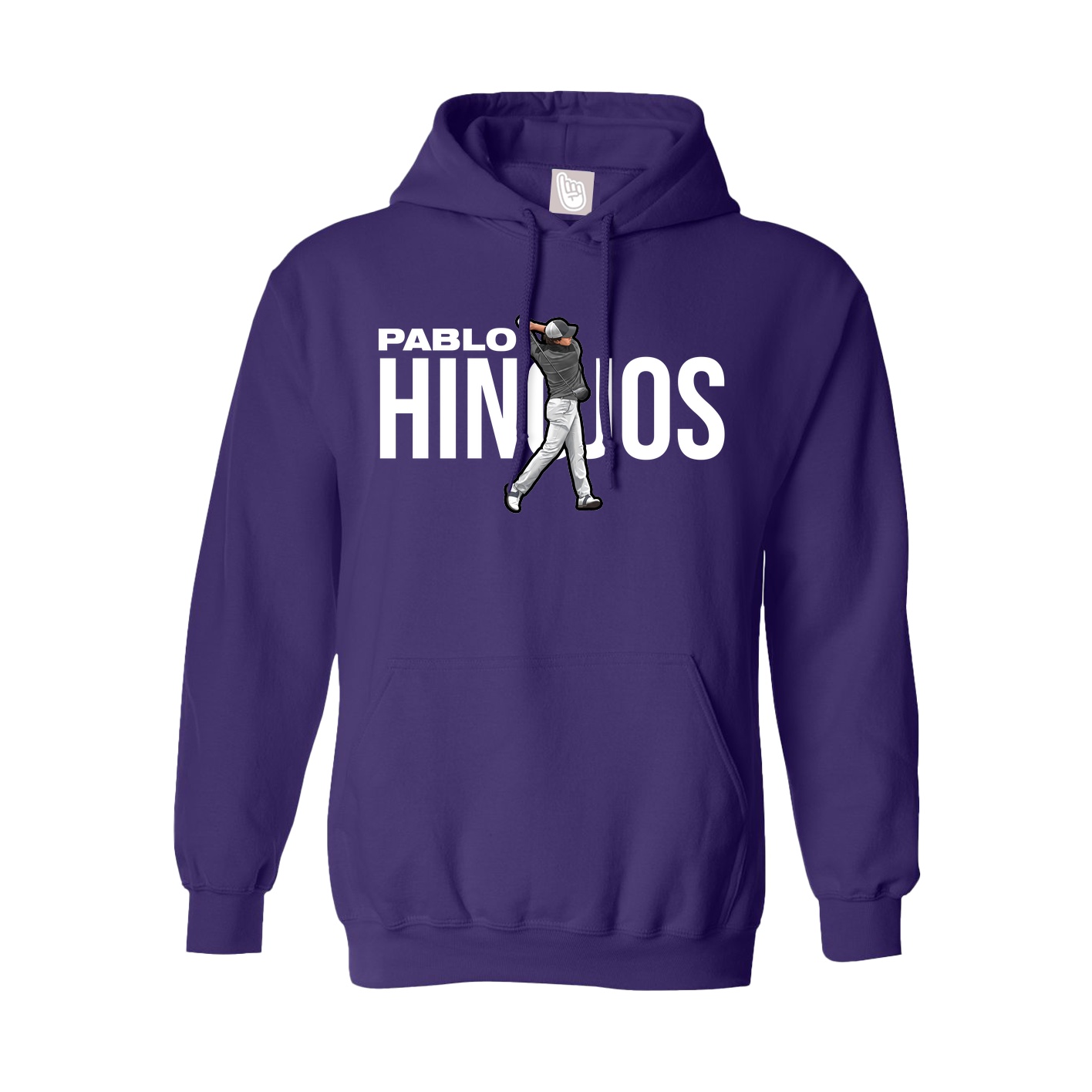 Youth Hoodie — Player Name in Purple