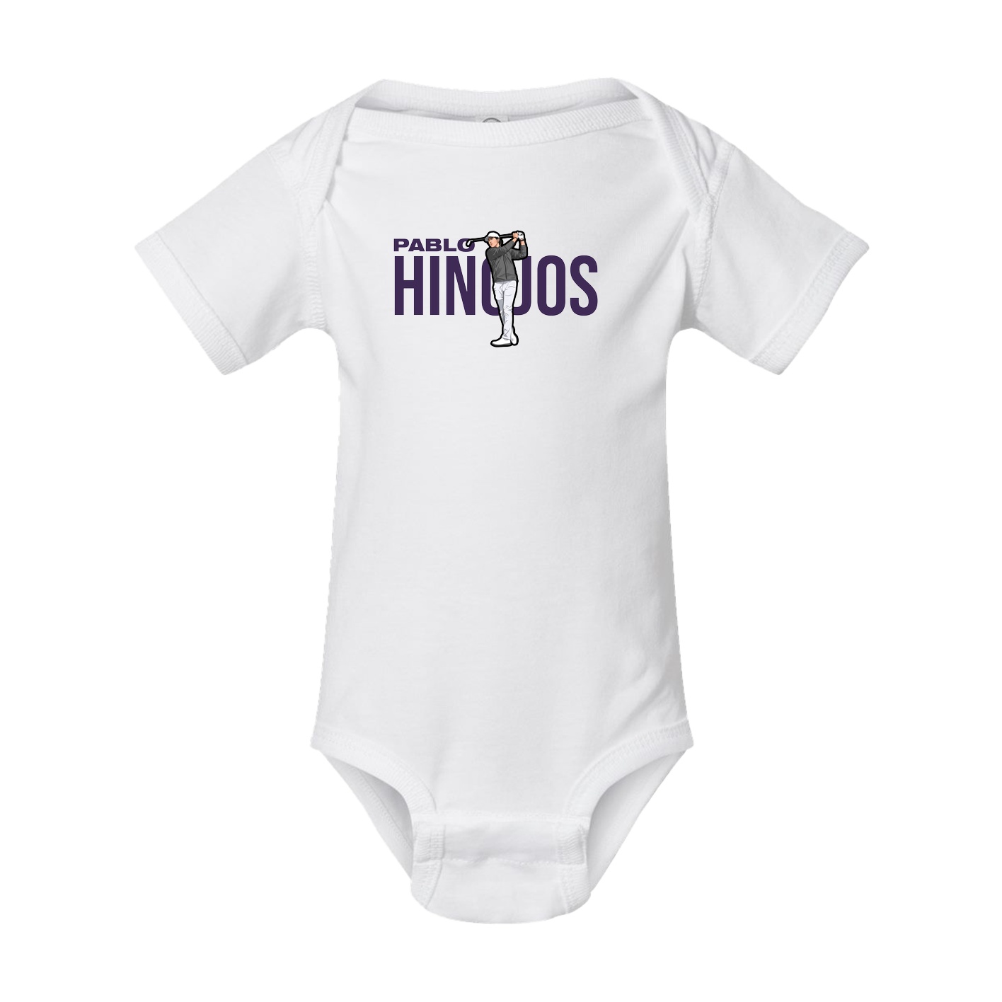 Baby Onesie — Player Name in White