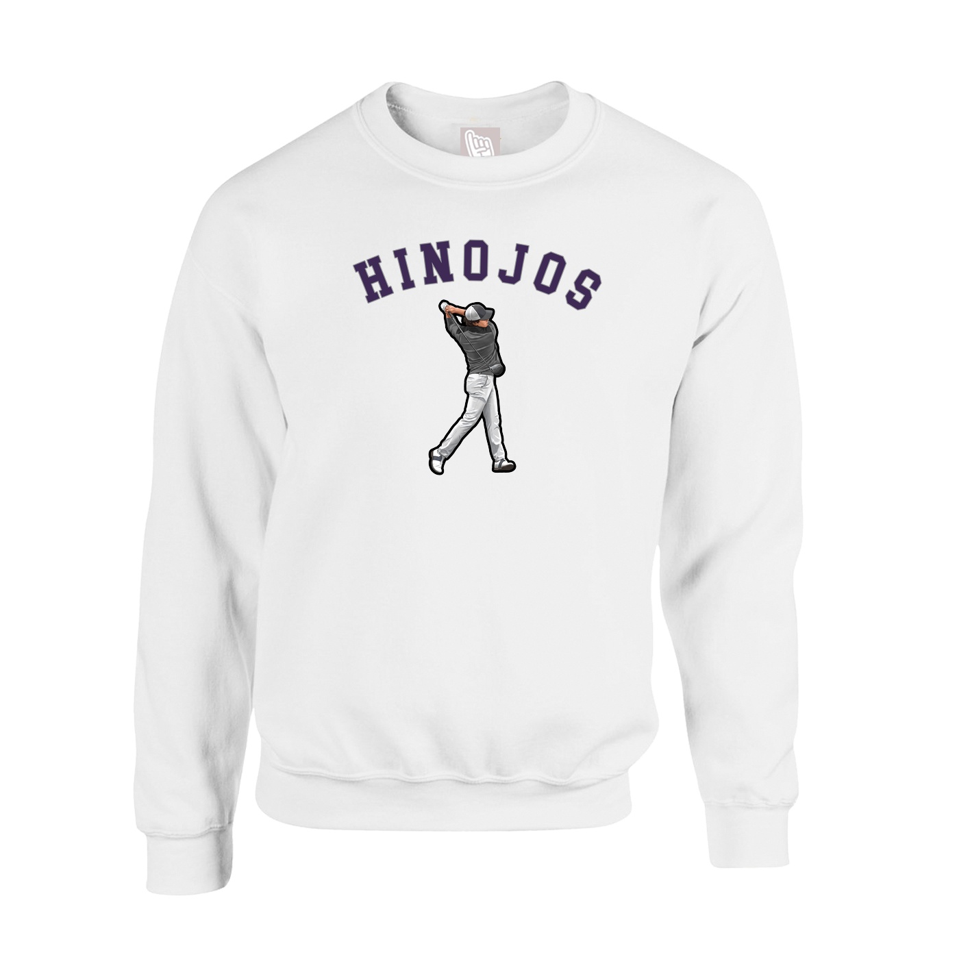 Fleece Crew — Shirsey Arch in White