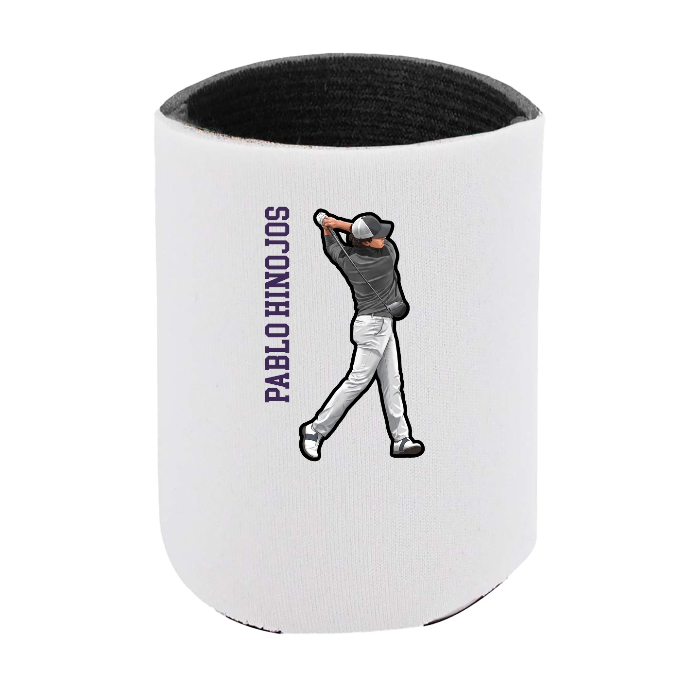 Can Holder — Name Vertical in White